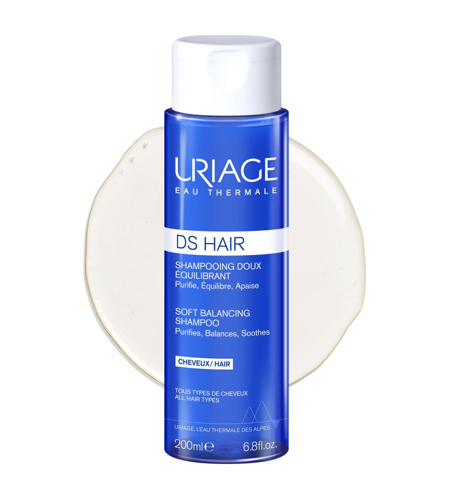 URIAGE DS Hair Anti-Dandruff Treatment Shampoo 200ml - Eliminates Dandruff & Relieves Itching - Suitable for All Hair Types - Sensitive Scalp Care - Buy Online on SooperMarket.com