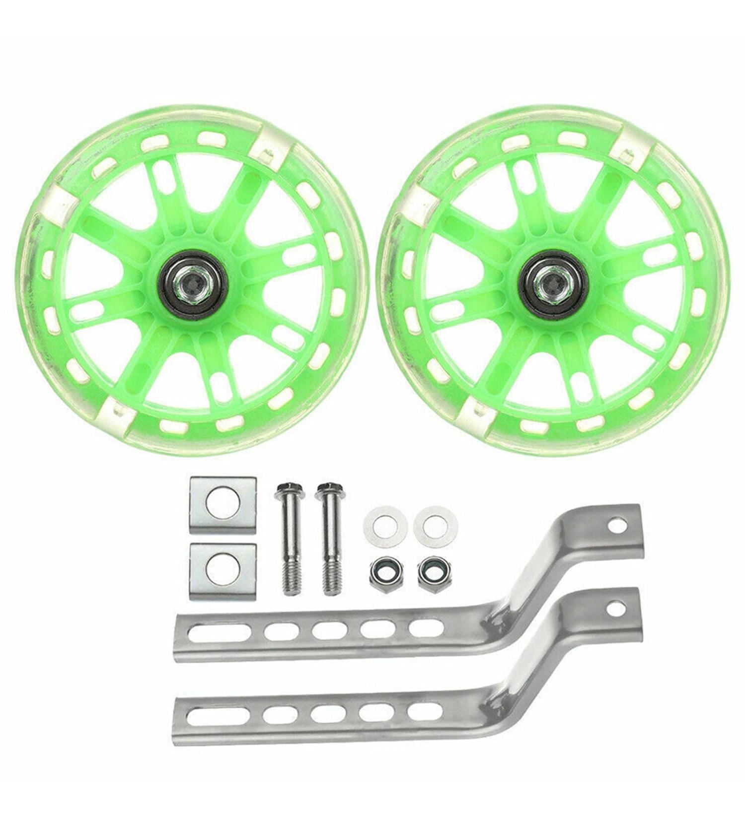 Houseen Kids Bike Training Wheels - 1 Pair LED Flash Mute Stabilisers for 12-20 Inch Boys & Girls Bikes - Buy Online on SooperMarket.com