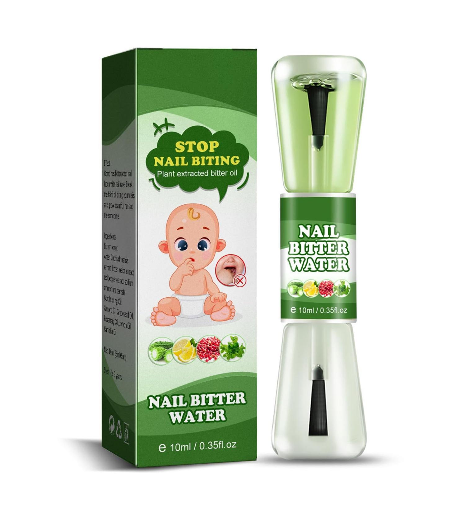 Anti Nail Biting Polish - Stop Nail Biting - Nail Biting Prevention for Teenagers & Adults - Nail Care Bitter Taste Safe Natural Plant Extract - Buy Online on SooperMarket.com