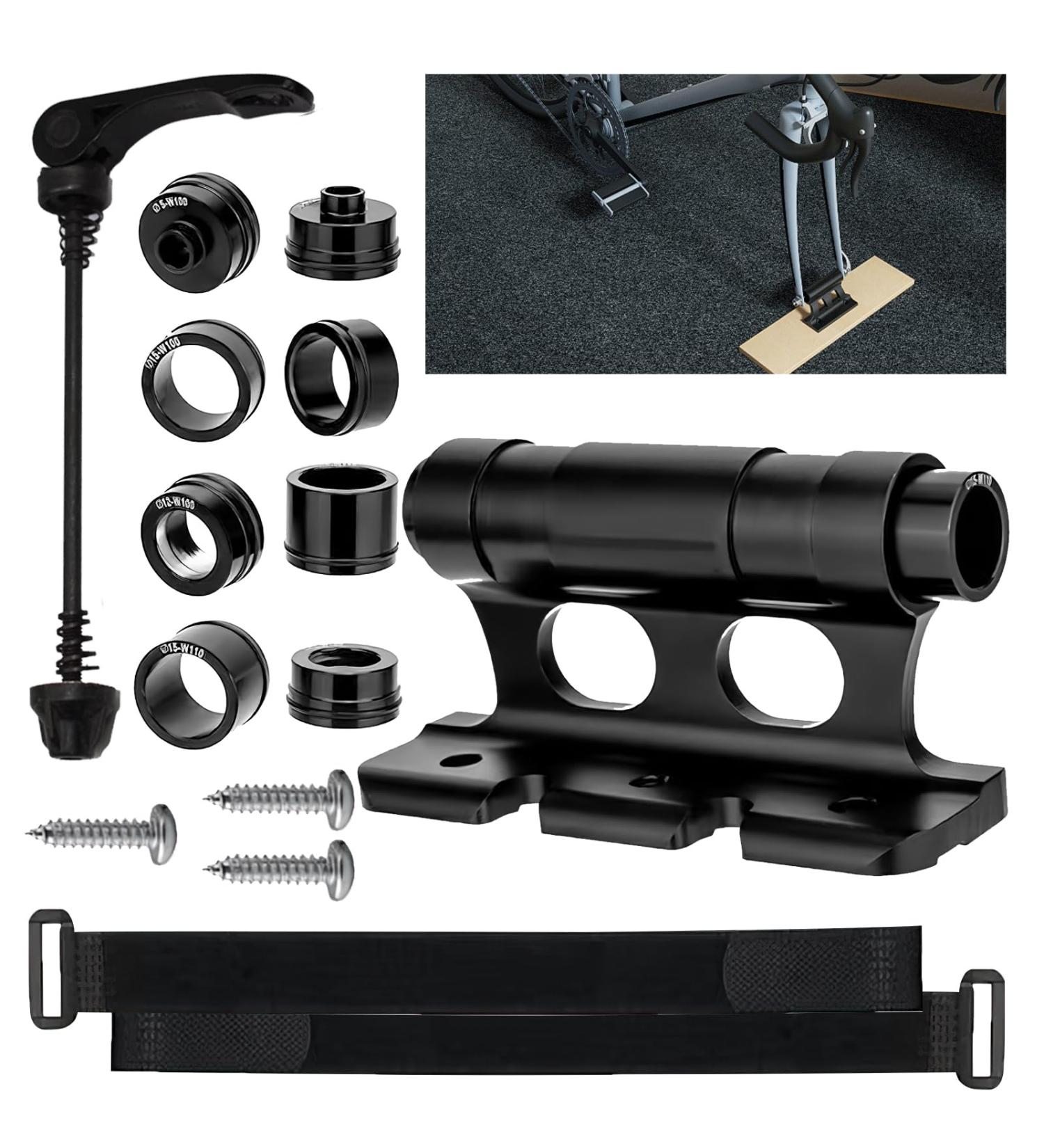 Nizirioo Bicycle Fork Holder - Aluminum Alloy Roof Rack Quick Tensioner with 4 Pairs Side Covers for Racing Bikes - Buy Online on SooperMarket.com