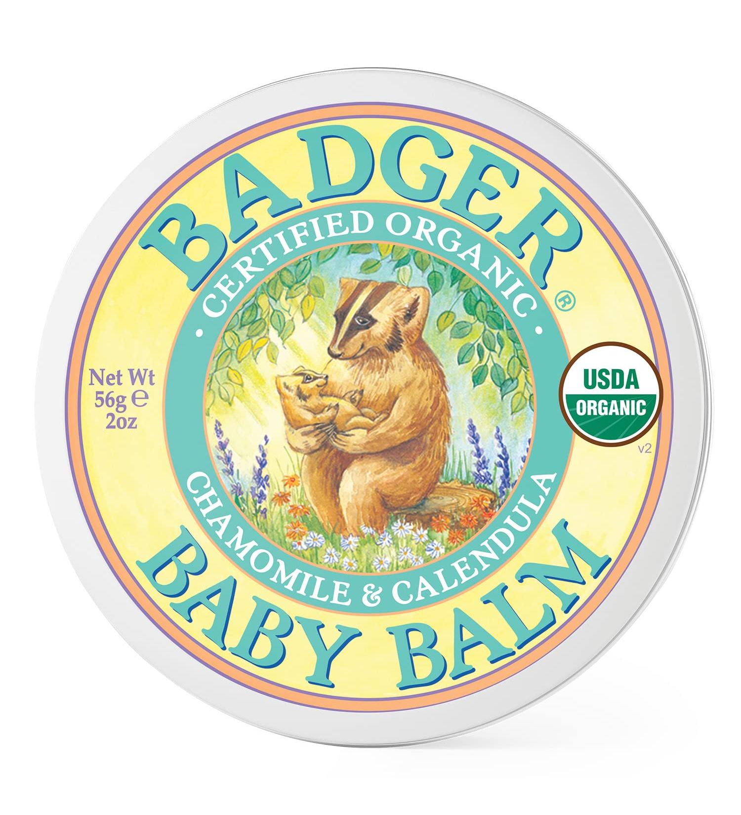 Organic Baby Balm with Chamomile & Calendula for Cradle Cap & Baby Rash - 2 oz - Buy Online on SooperMarket.com