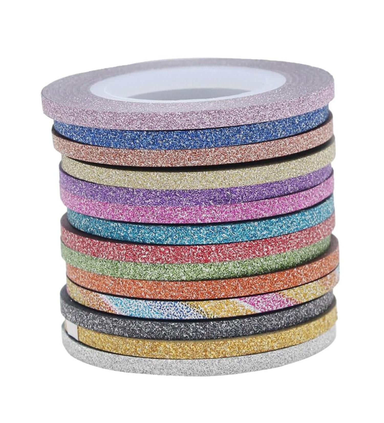 Dajidafu 14piece Easy To Nail Art Striping Tape Set Fashionable And Unique For Stunning Nails Paper Wide Application Multicolored Random Color 3MM - Buy Online on SooperMarket.com