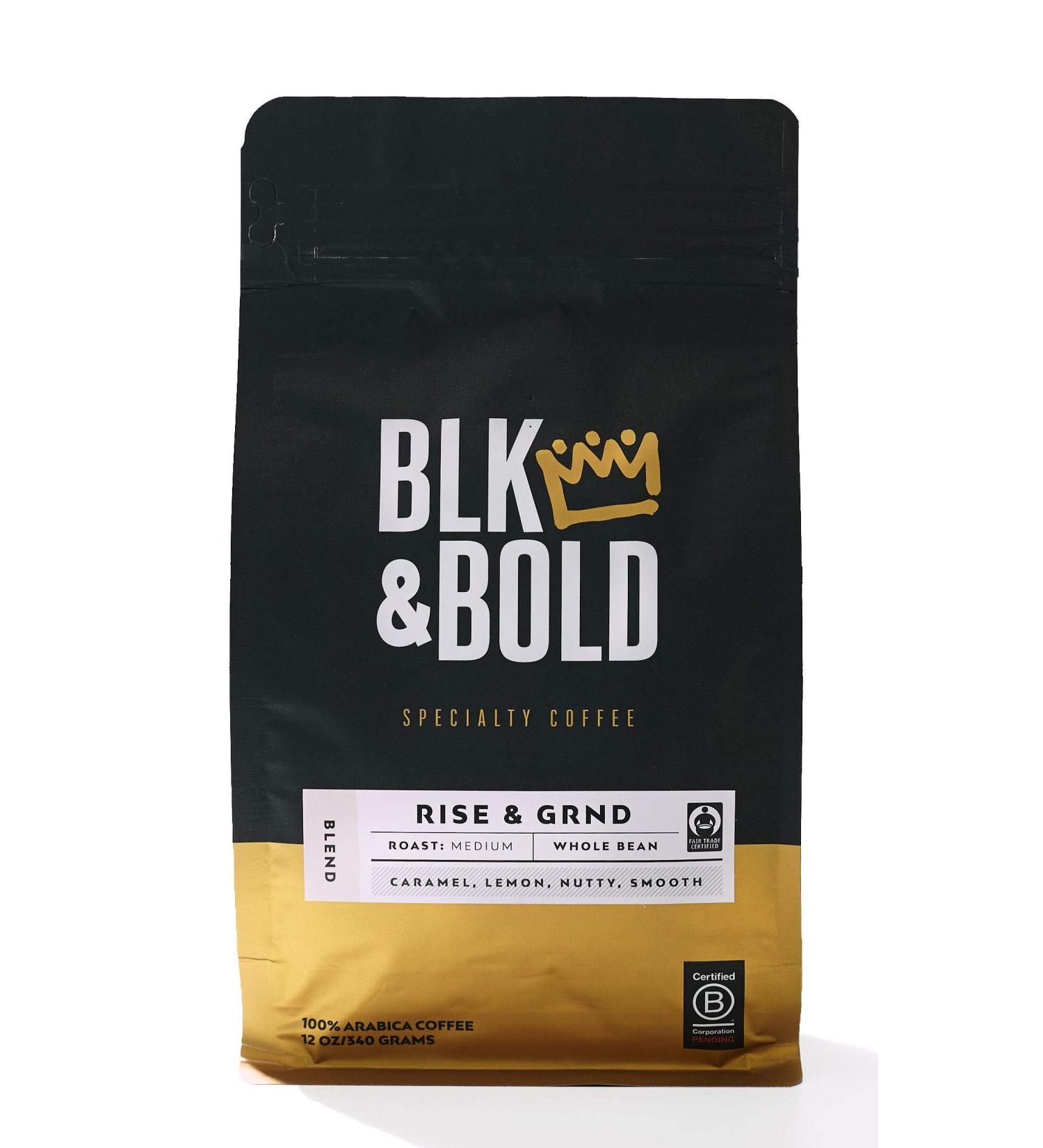 BLK & Bold Medium Roast Specialty Coffee - Whole Bean & Ground 12 oz | Premium Flavor - Buy Online on SooperMarket.com
