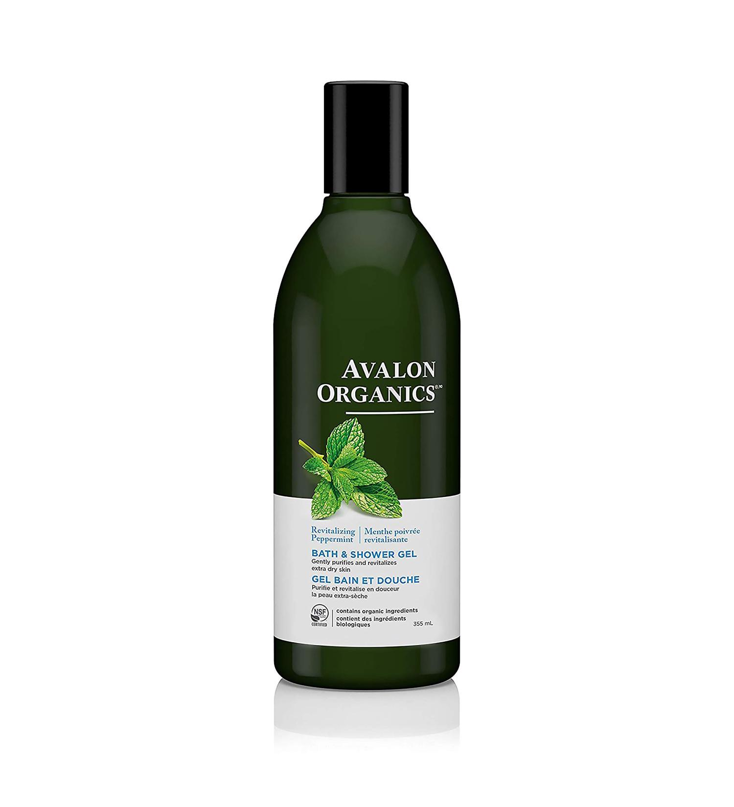 Avalon Organics Peppermint Bath & Shower Gel | Refreshing Body Wash - 12 fl oz | Buy Internationally - Buy Online on SooperMarket.com