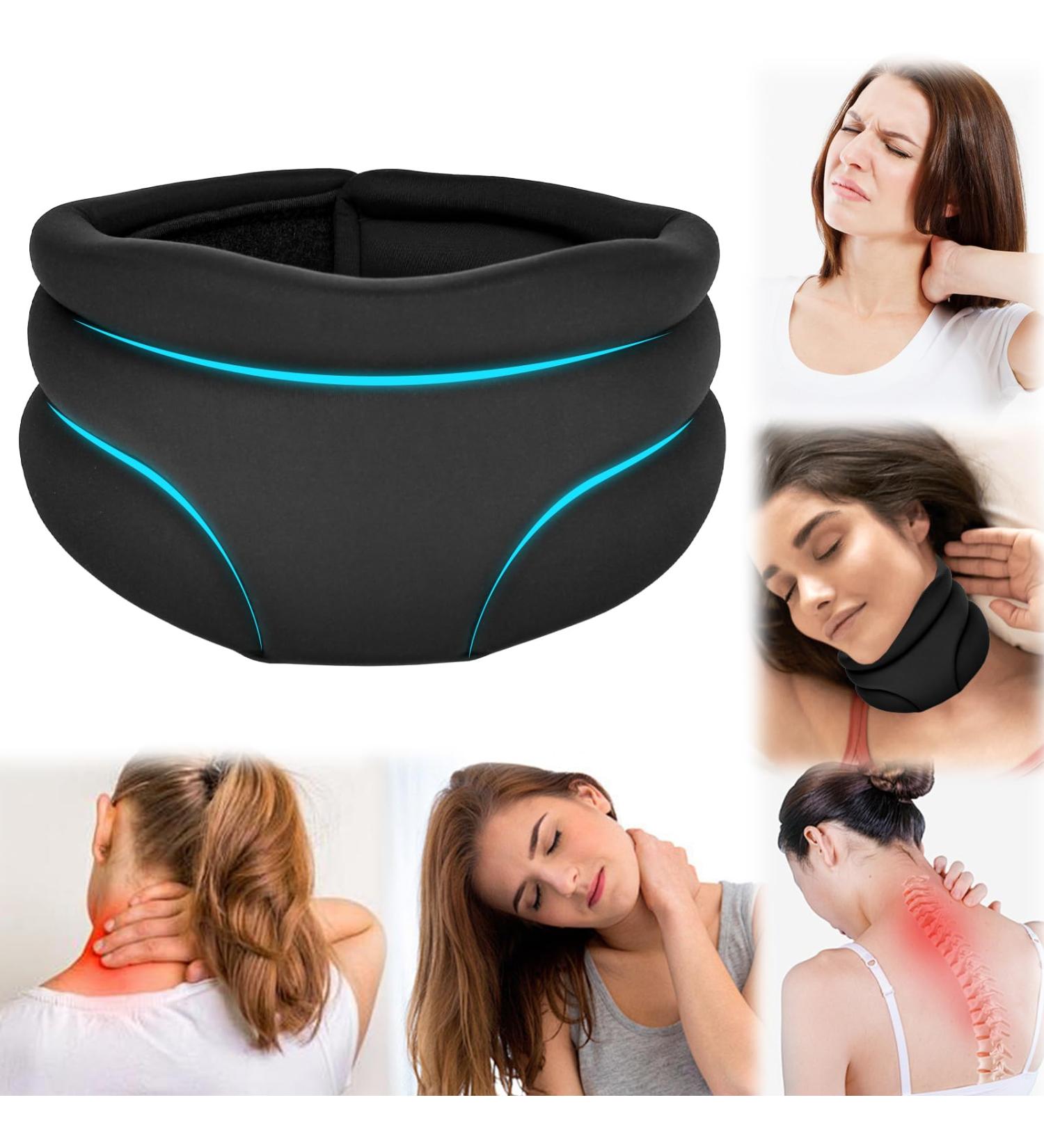 Cervicorrect Neck Brace for Snoring Neck Brace for Pain Relief Adjustable Soft Support Collar Can Be Used During Sleep Wraps Aligns and Stabilizes Vertebrae Relieves Pain and Pressure in Spine - Buy Online on SooperMarket.com