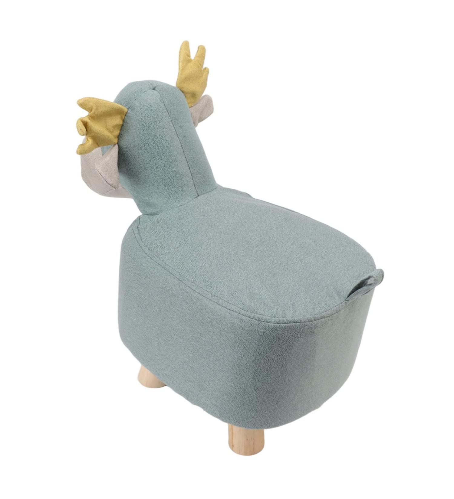 TOPINCN Giraffe Animal Shaped Footstool for Kids - Non-Slip Wooden Legs Blue - Buy Online on SooperMarket.com