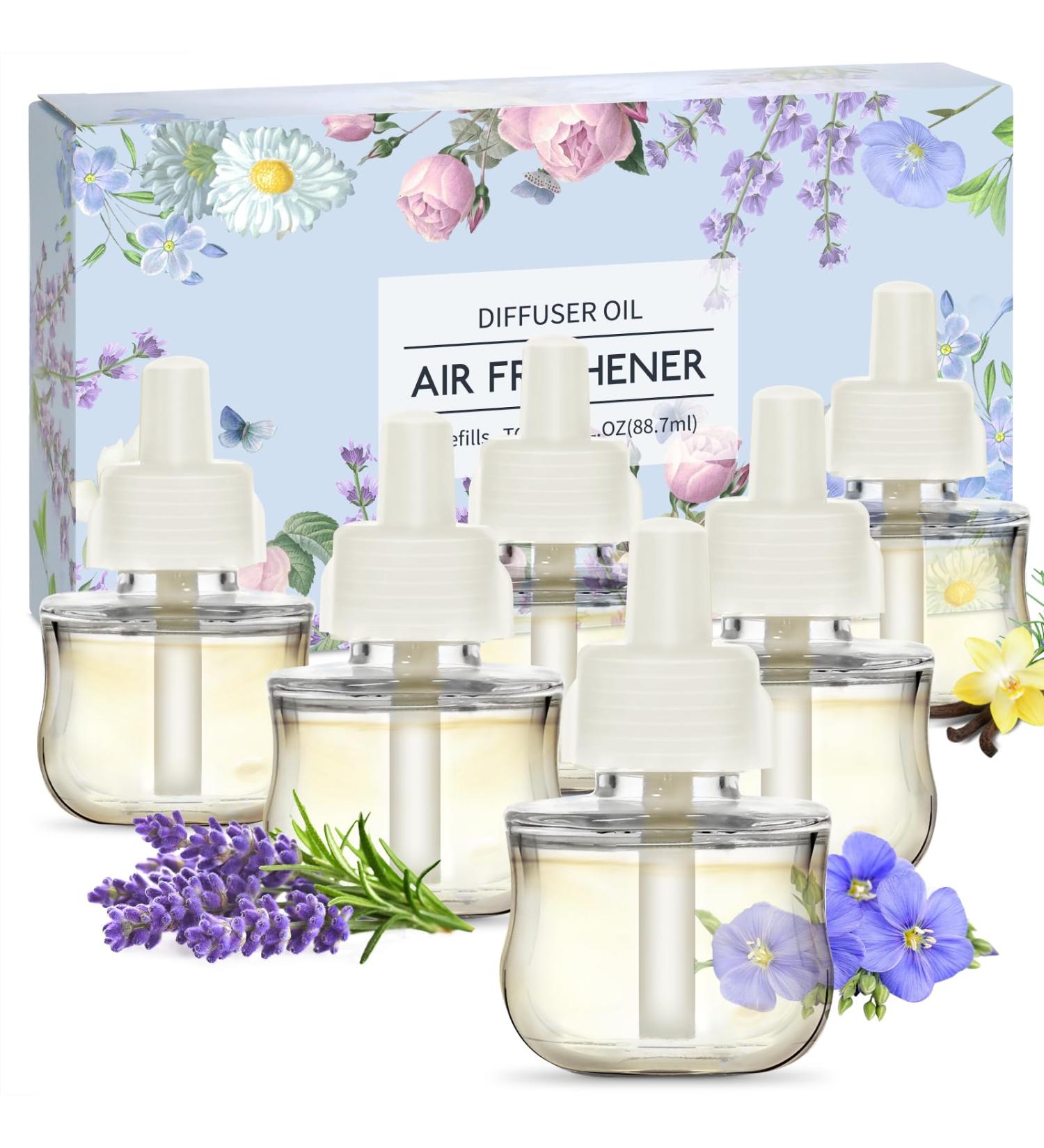 SCENTORINI Plugin Refills - Air Fresheners for Home Compatible with Air Wick Warmers 6 Count (Vanilla Linen Lavender) - 5.92 Fl Oz - Buy Online on SooperMarket.com