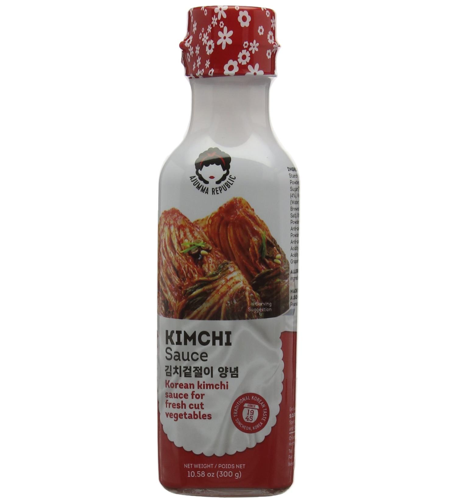 Authentic Ajumma Republic Kimchi Sauce 300g - Spicy Korean Condiment - Buy Online on SooperMarket.com