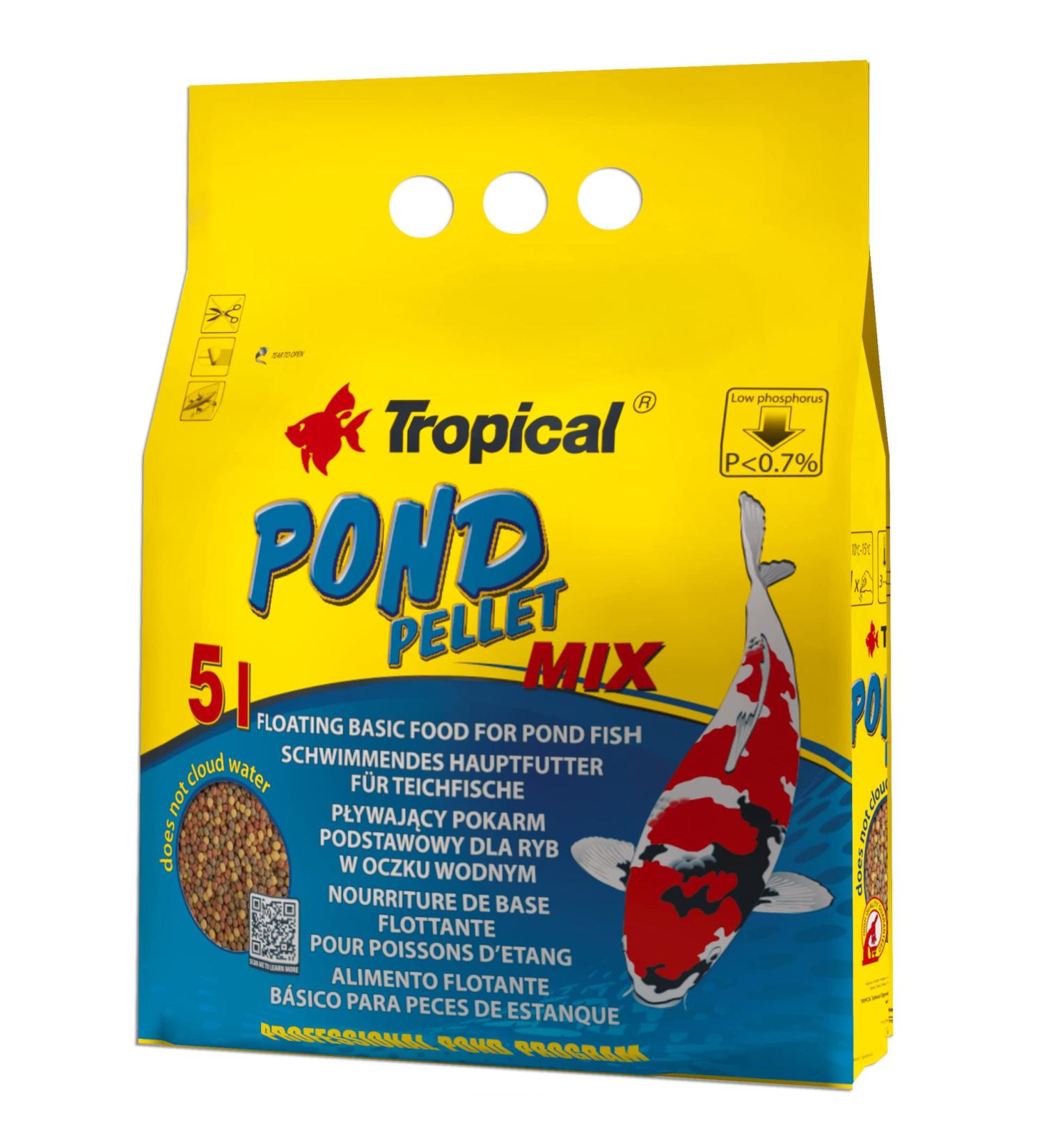 Tropical Pond Pellet Mix - Small - 650 g - Buy Online on SooperMarket.com