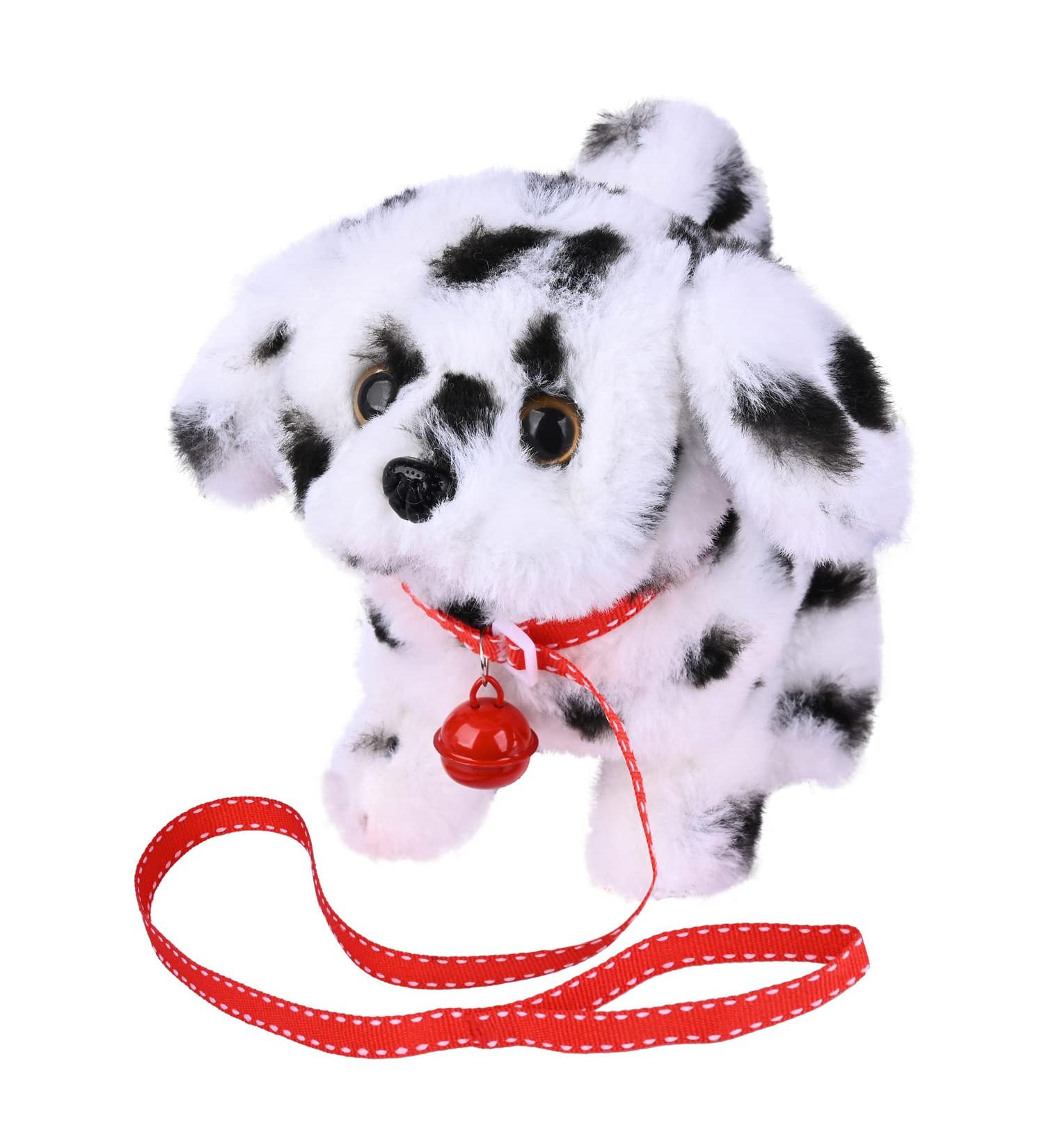 WorWoder Interactive Plush Teddy Toy Puppy - Electronic Walking Barking Dalmatian Dog for Kids - Buy Online on SooperMarket.com
