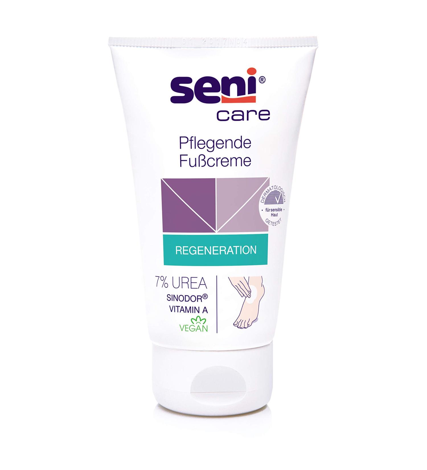 Seni Care Nourishing Foot Cream with 7% Urea - 100ml | Moisturizing Relief for Dry Feet - Shop Internationally - Buy Online on SooperMarket.com