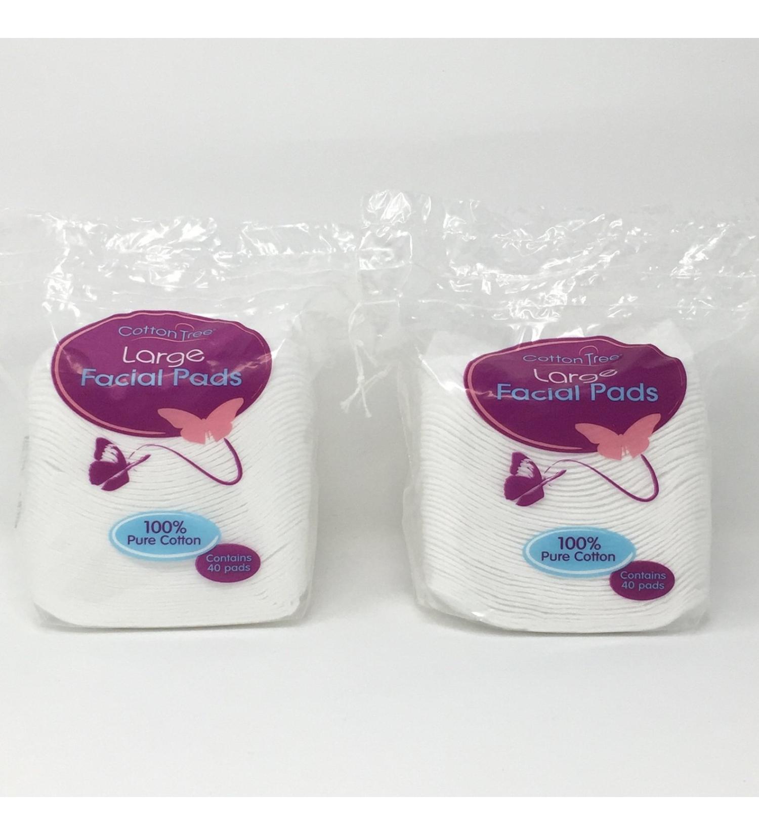 Large Facial Pads - 80 in total (2 x 40pk)