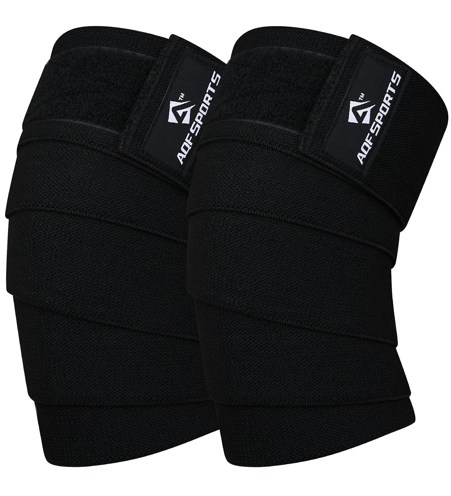 AQF Kniebandage f r M nner - Fitness Knieprotektoren Elastische Knieschoner f r Bodybuilding & Sport - Schwarz - Internationaler Versand - Buy Online on SooperMarket.com