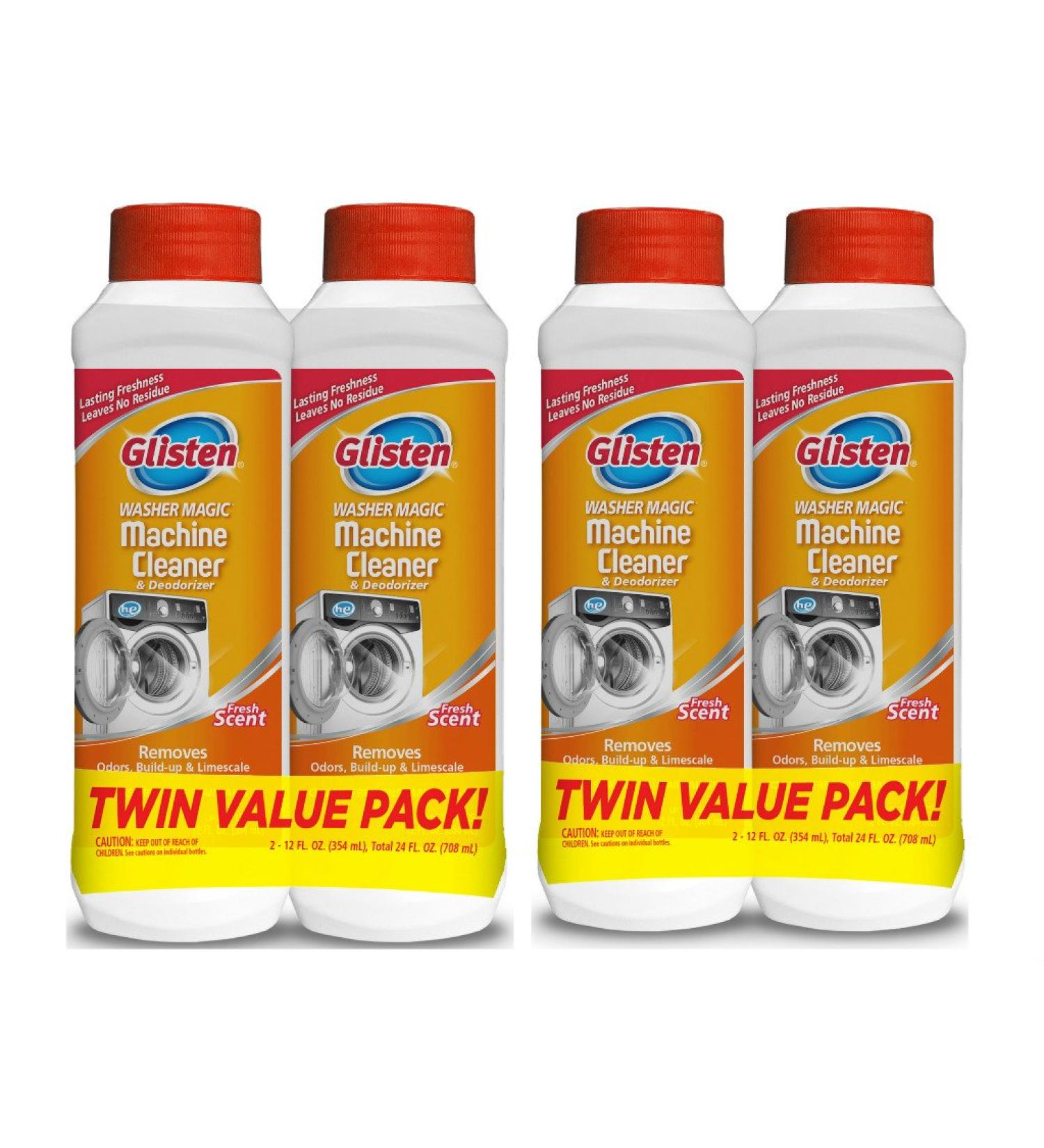 Glisten Washer Magic 4-Pack: Washing Machine Cleaner & Deodorizer - Fresh Scent - Buy Online on SooperMarket.com