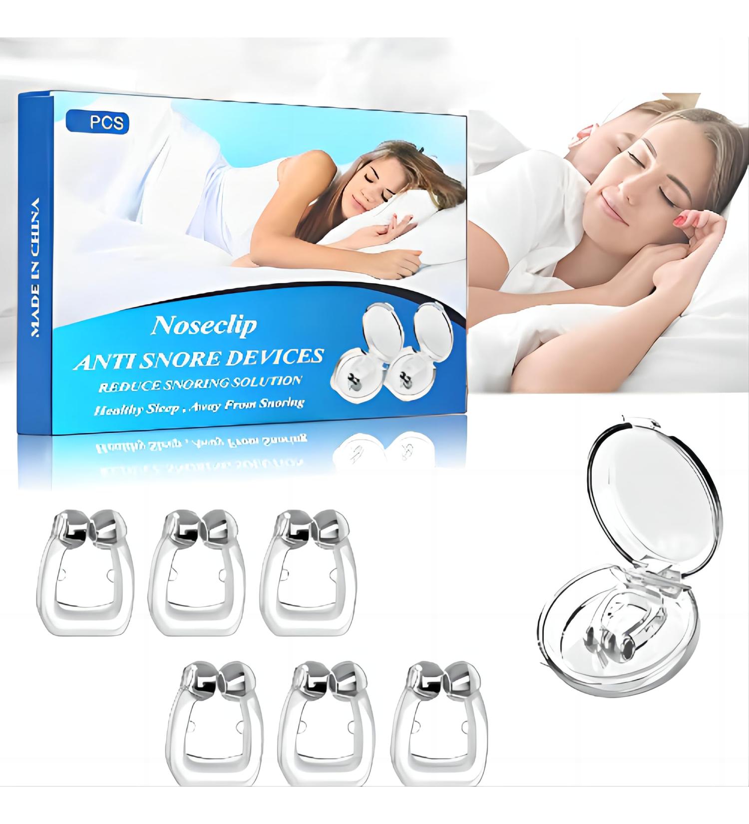 6PCS Silicone Magnetic Anti Snoring Nose Clip - Stop Snoring & Enjoy Quieter, Restful Sleep - Buy Online on SooperMarket.com
