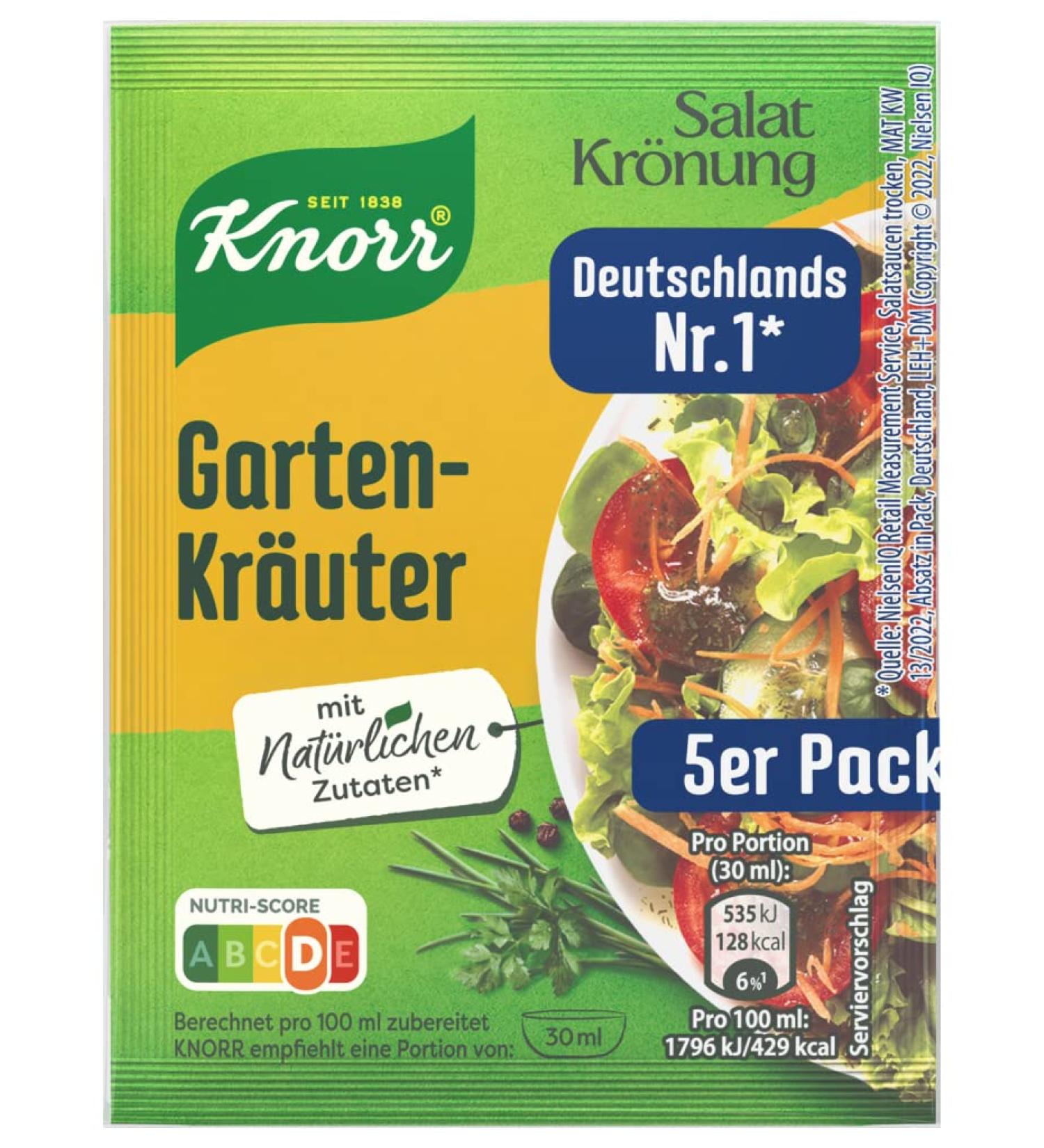 Knorr Salatkr nung Gartenkr uter Garden Herbs 5X 8G - imported by DFB - Buy Online on SooperMarket.com