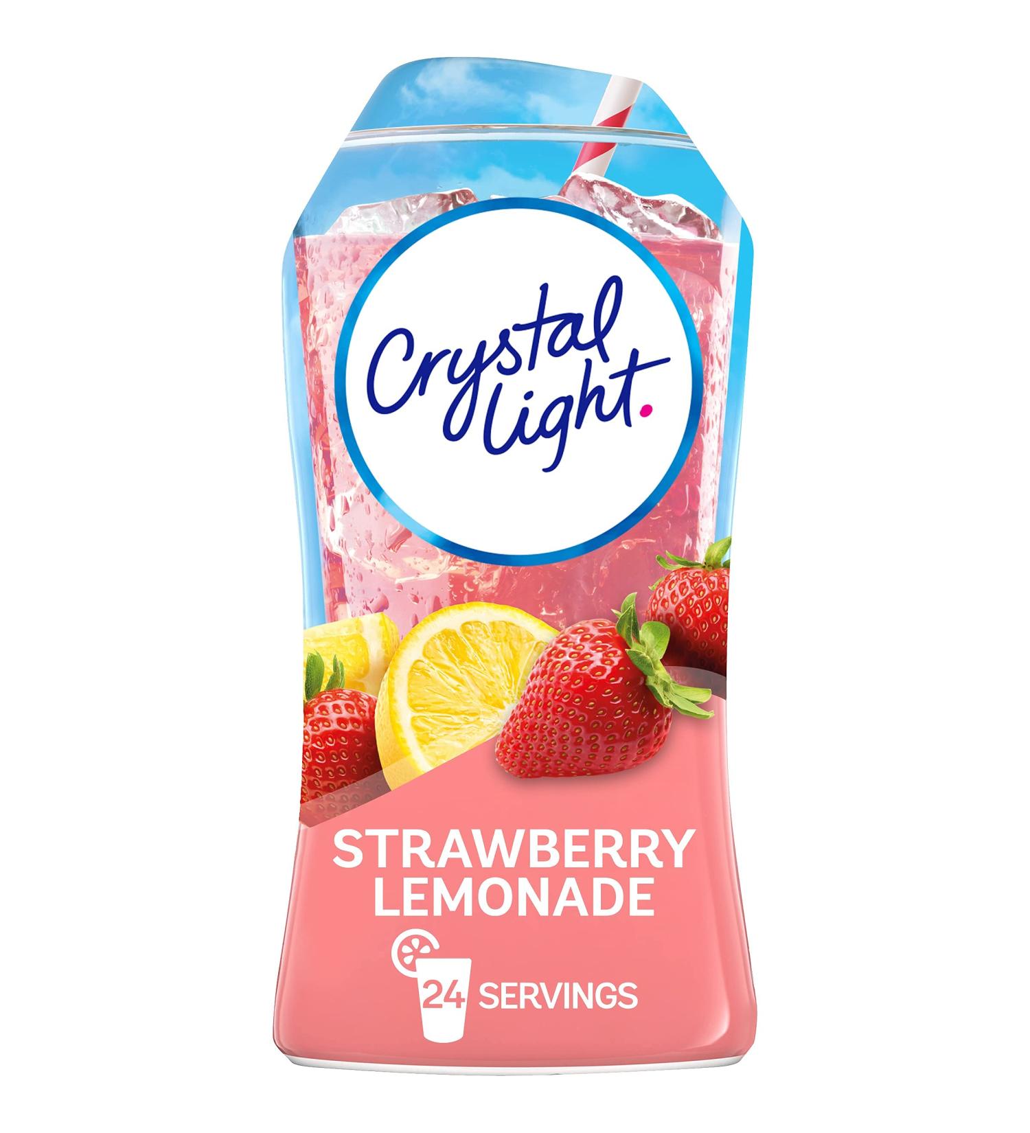 Crystal Light Liquid Strawberry Lemonade Naturally Flavored Drink Mix  1.62 fl oz Bottle Strawberry Lemonade 1.62 Fl Oz (Pack of 1) - Buy Online on SooperMarket.com