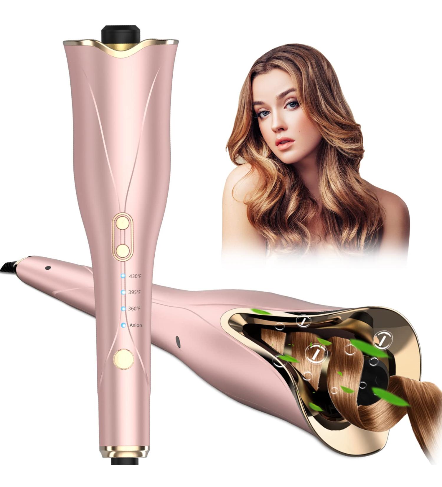 Automatic Curling Iron - Smart Anti-Tangle 1" Hair Curler with Auto Shut-Off 3 Temps Up to 430 Fast-Heating & Dual Voltage for Effortless Hair Styling - Buy Online on SooperMarket.com