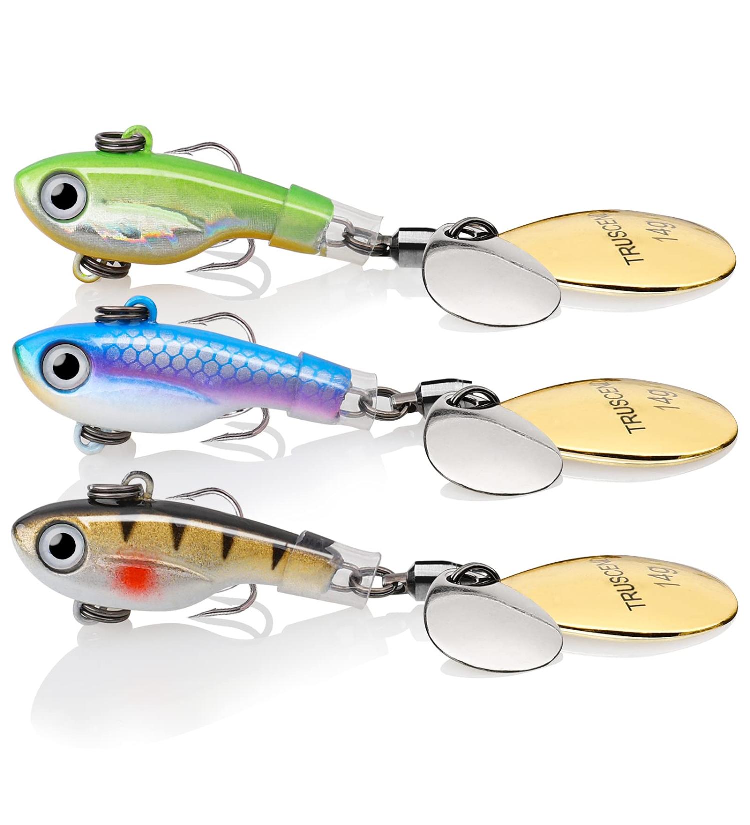 TRUSCEND Fishing Spoon with Triple Strengthened Hook and Copper Blade for Bass Trout Crappie - 0.5oz - Buy Online on SooperMarket.com