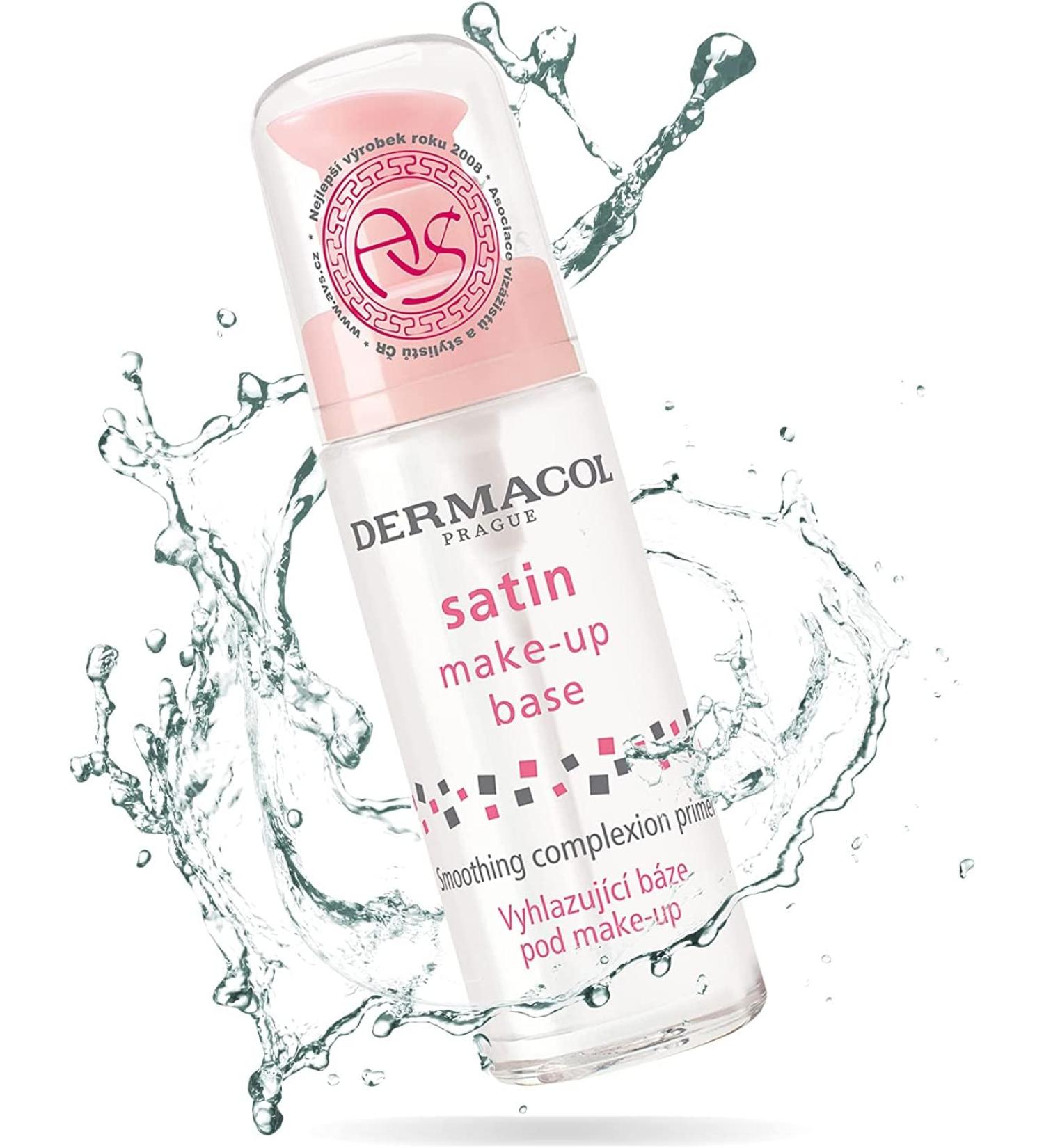 Dermacol Satin Makeup Base Primer for Wrinkles, Pores, and Oily Skin - 30mL/1 Fl Oz (Pack of 1) - Buy Online on SooperMarket.com