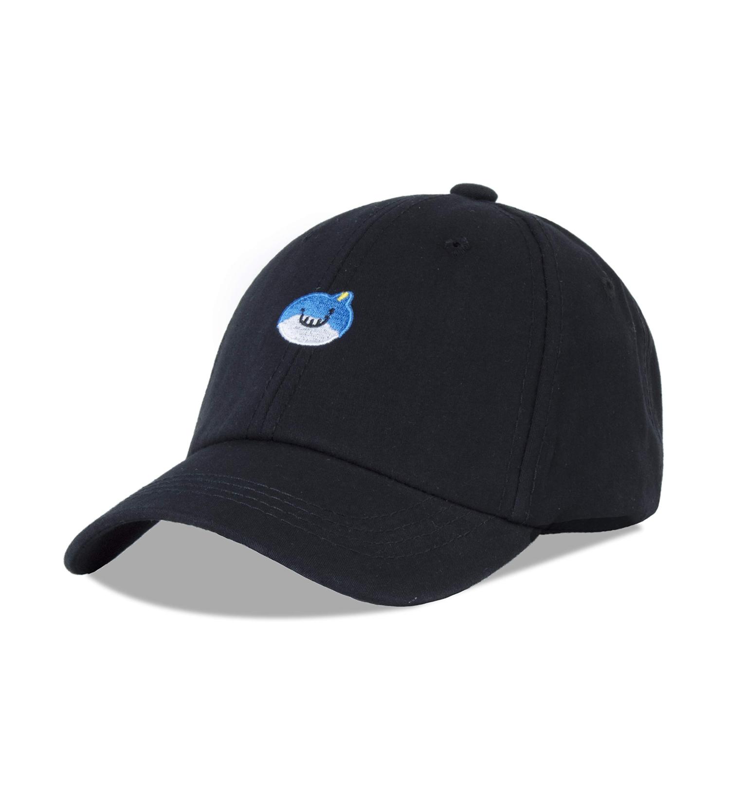 LANGZHEN Kids Cotton Baseball Cap Hat | Adjustable Sun Hat for Boys & Girls 2-4 Years | Embroidered Black - Buy Online on SooperMarket.com