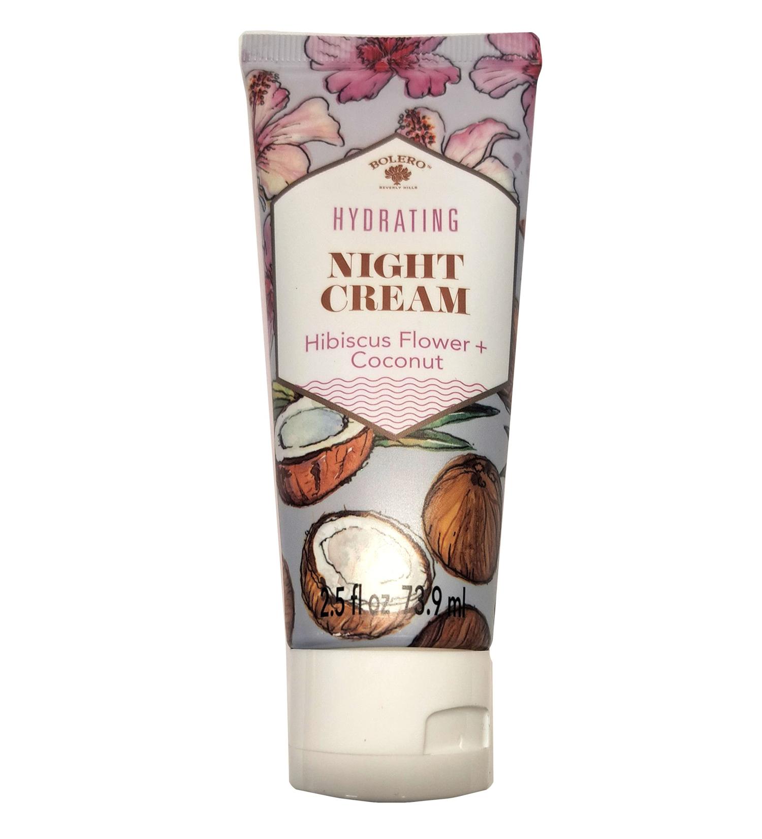 Bolero Hydrating Night Cream Hibiscus Flower & Coconut 2.5fl oz (73.9ml)