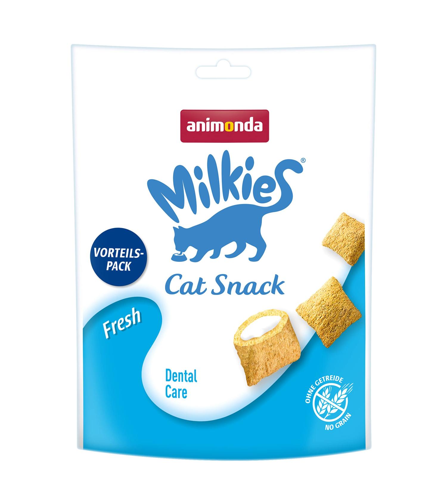 Animonda Milkies Fresh Cat Snacks - Grain-Free Crunchy Pillows 6 x 120g Pack | Gourmet Treats for Cats - Buy Online on SooperMarket.com