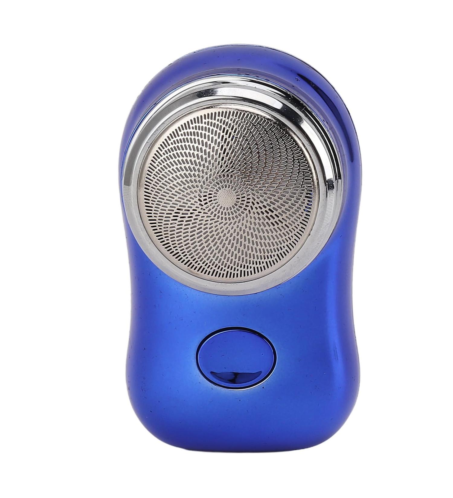 Electric Beard Trimmer Long Battery Life Type C Rechargeable Mini Beard Trimmer One Button Control for Car (Polished Blue) - Buy Online on SooperMarket.com