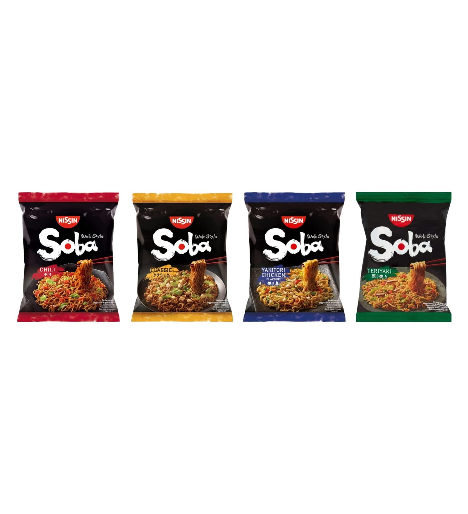 Nissin Soba Fried Instant Noodles Wok Style (Pack of 27) Customise Your Assorted Flavours - Buy Online on SooperMarket.com