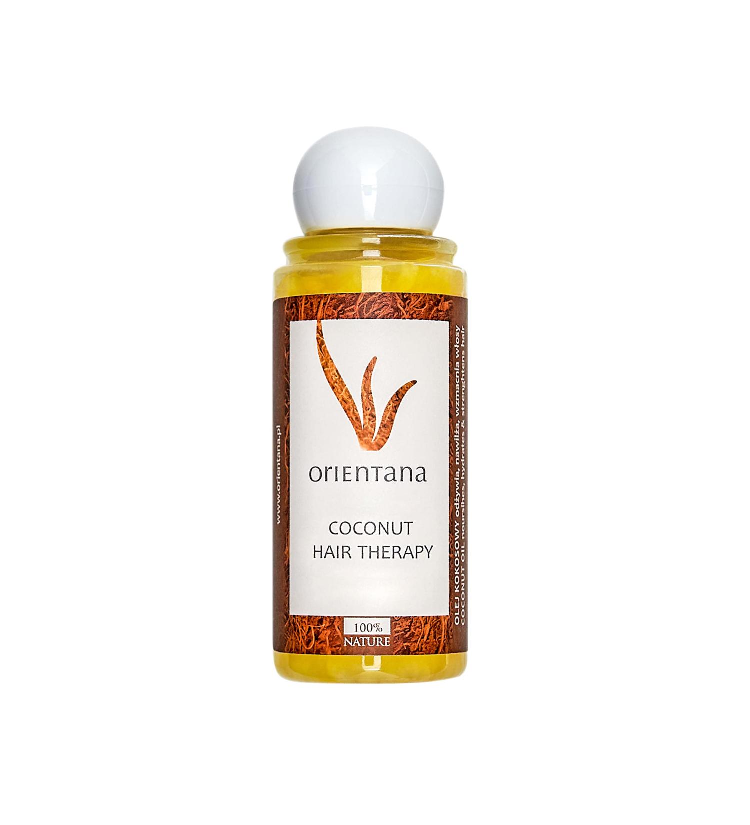 Orientana Hair Therapy Coconut with Amla & Neem - 99.9% Natural Vegan Treatment for Split Ends, Hair Loss, Growth, Dandruff & Damaged Hair - 105ml - Buy Online on SooperMarket.com