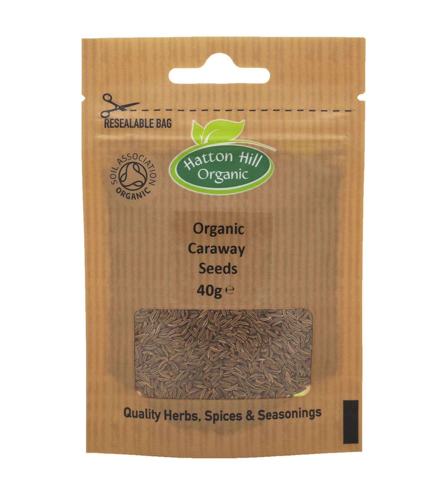 Premium Organic Caraway Seeds 40g - Hatton Hill Organic - Buy Online on SooperMarket.com
