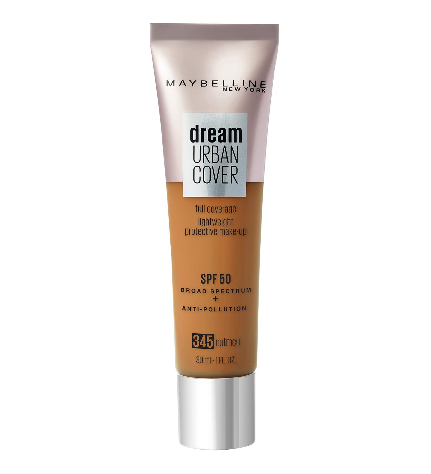 Maybelline New York Dream Urban Cover 345 Nutmeg - 30 ml Foundation | Buy Internationally Online - Buy Online on SooperMarket.com