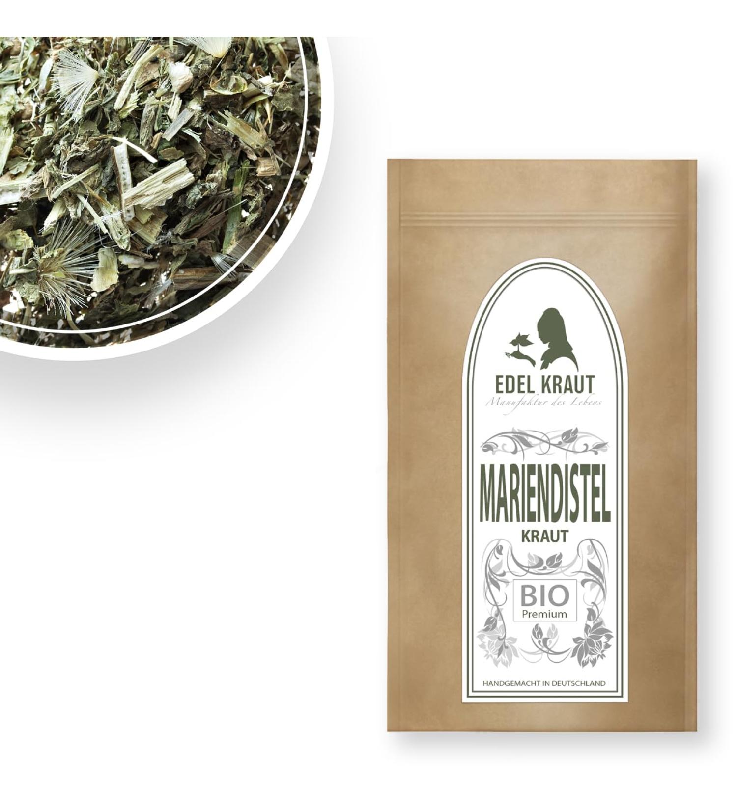 EDEL KRAUT Organic Milk Thistle Herb Tea - Premium 250g Herbal Cut | International Shipping - Buy Online on SooperMarket.com