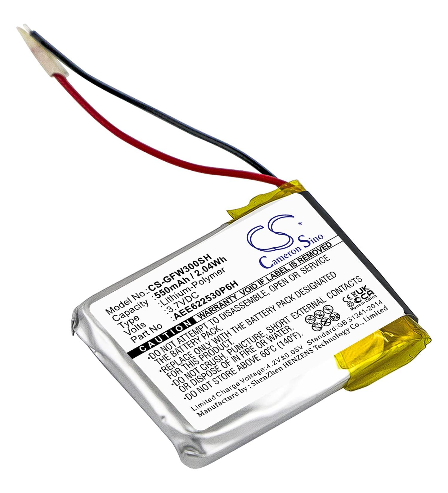 Replacement Battery for Golf Buddy WT3 GPS Watch AEE622530P6H - 550mAh | International Shipping Available - Buy Online on SooperMarket.com