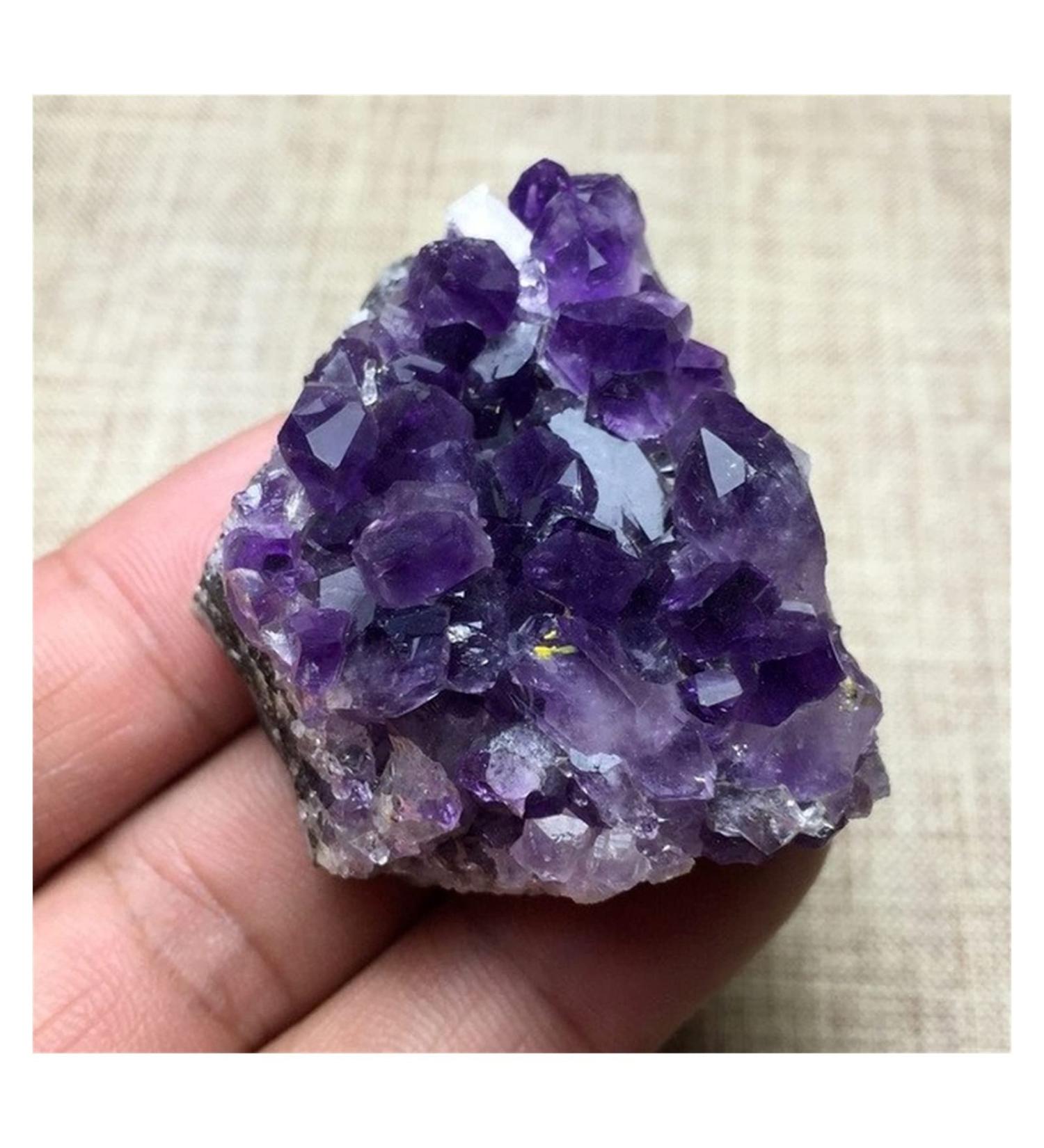 Natural Crystal Rough Natural Purple Amethyst Quartz Crystal Cluster Mineral Specimen - Buy Online on SooperMarket.com