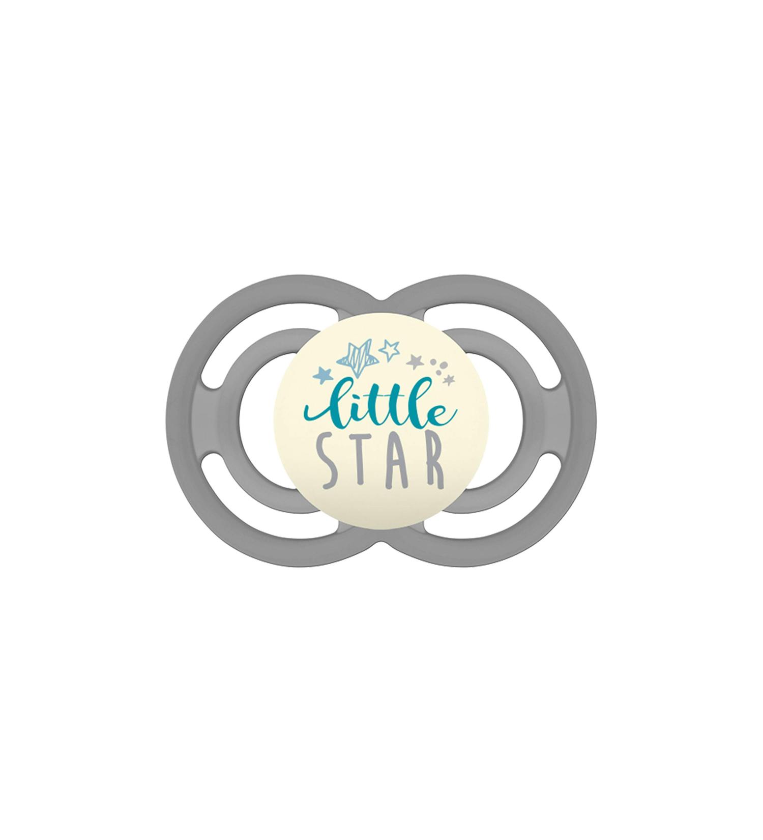 Mam Perfect Night Pacifier - Prevents Tooth Misalignment Flexible Silicone Glows in the Dark 6-16 Months Little Star - International Shipping Available - Buy Online on SooperMarket.com