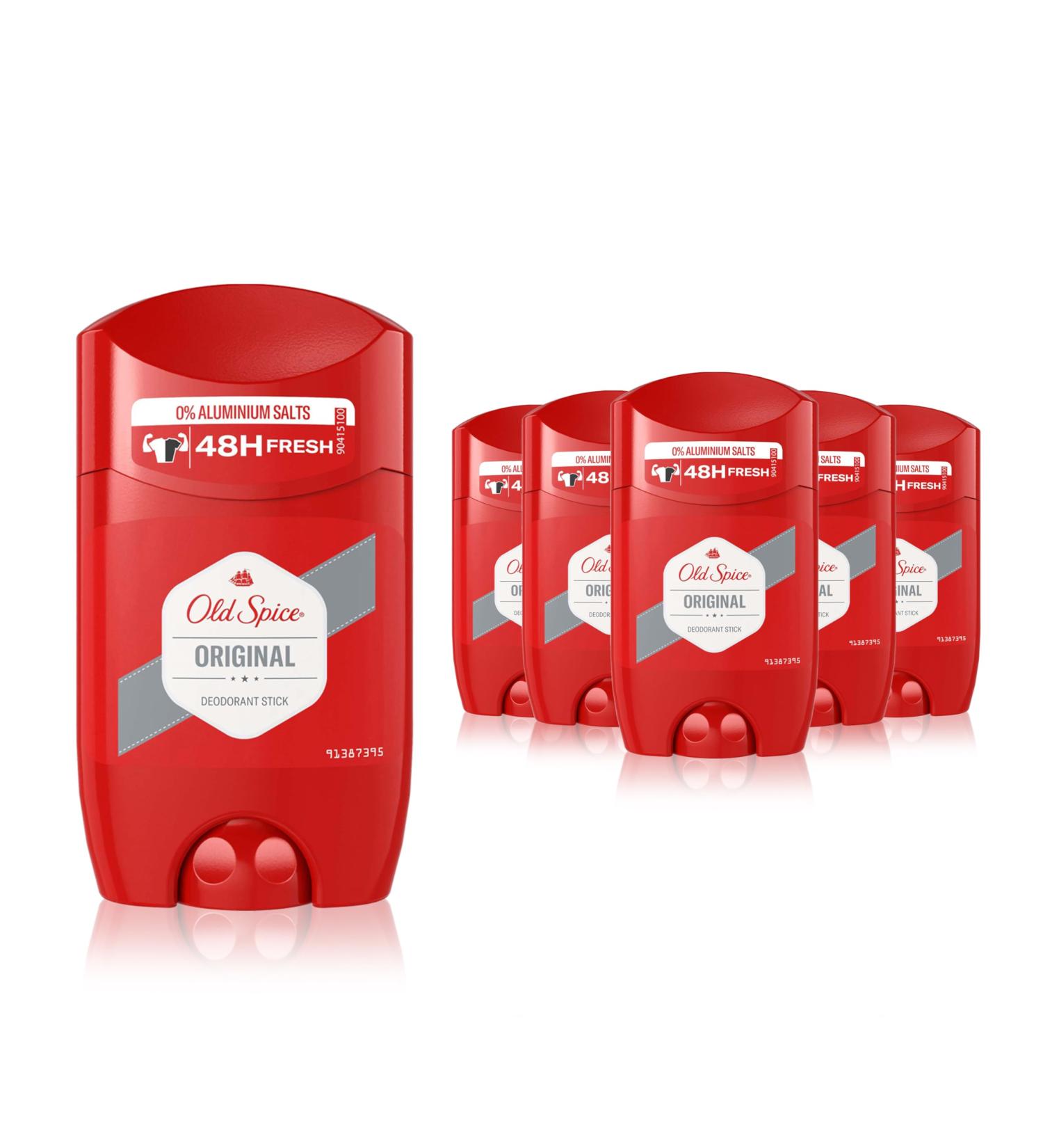 Old Spice Original Deodorant Stick 50 g x 6 Aloe Vera 50 ml (Pack of 1)