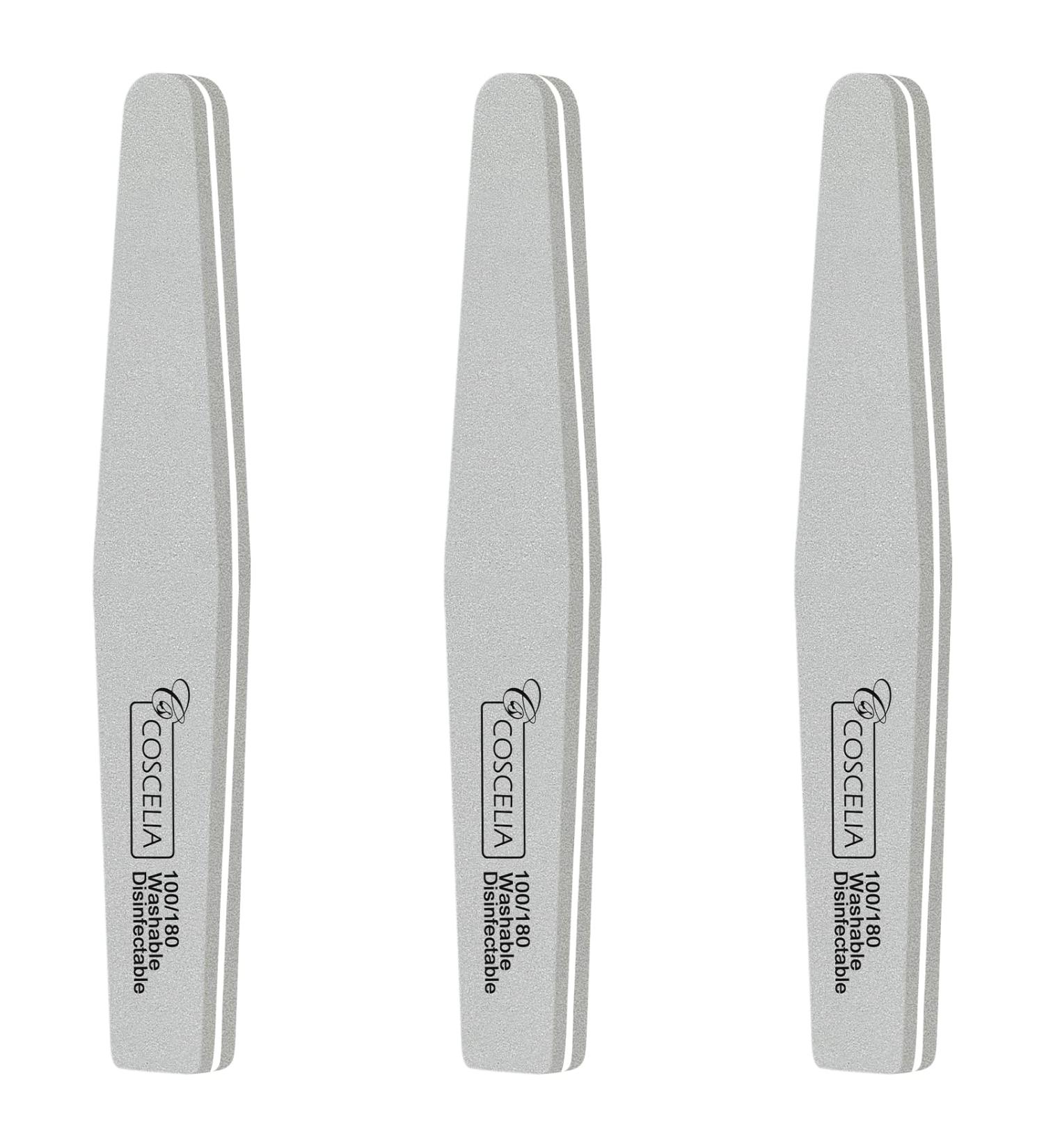 Coscelia Nail File Shaping & Buffing for Acrylic Nails Natural Nail Professional Nail Files for Natural Nails For Nail Grooming and Styling for Home and Salon DIY Nail Art Use t2 - Buy Online on SooperMarket.com