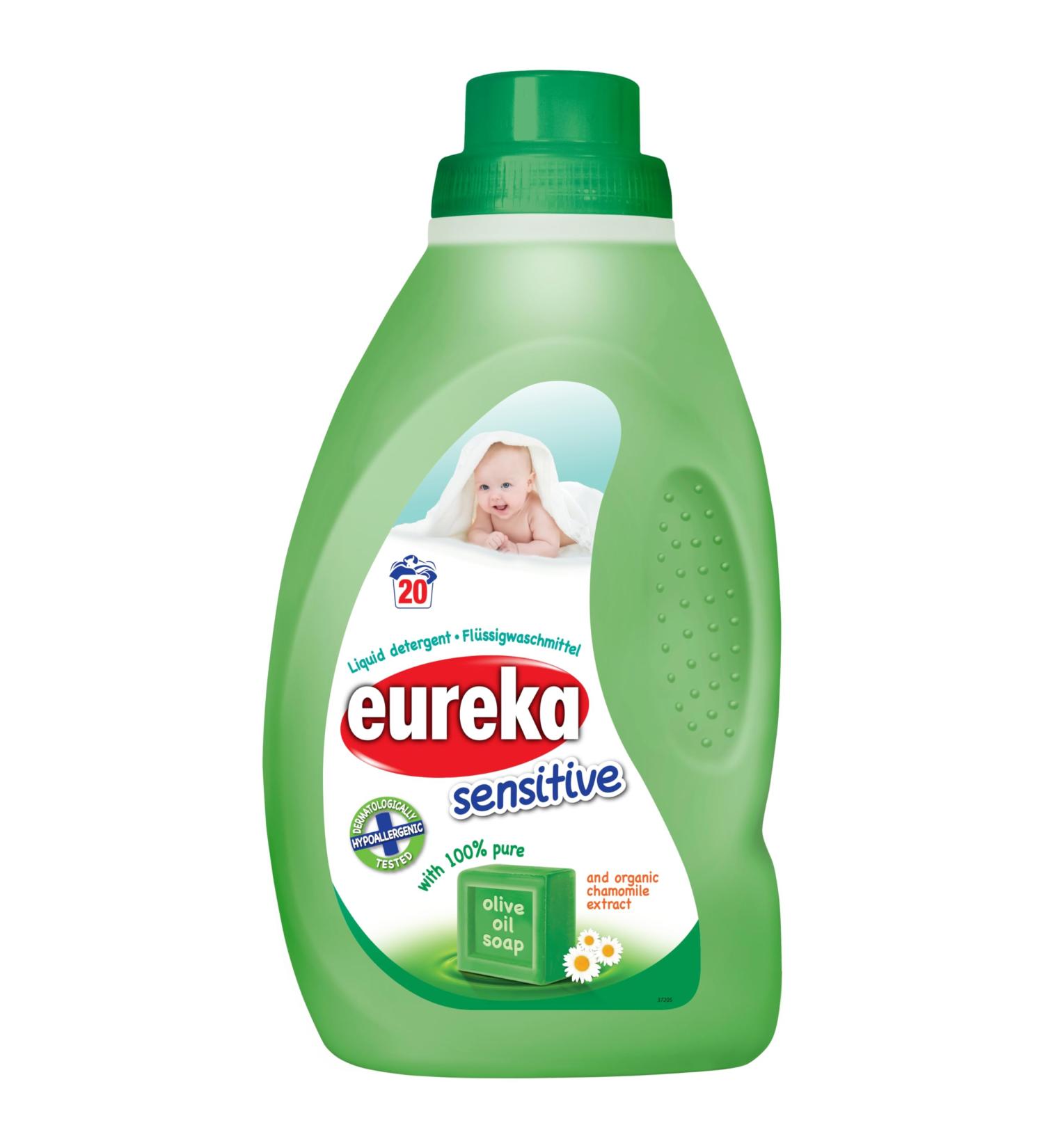 Eureka Sensitive Non Bio Liquid Detergent 1L with Olive Oil Soap & Chamomile - Pack of 1 - Buy Online on SooperMarket.com