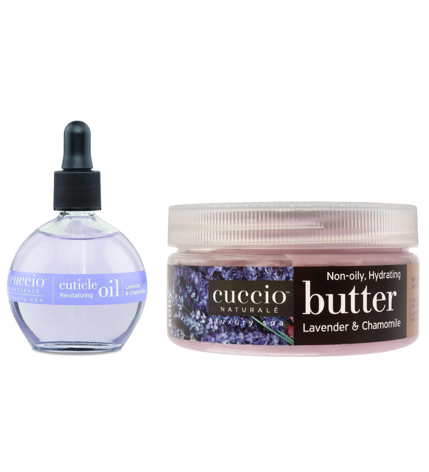 Cuccio Full Hand Treatment - Cuticle Oil & Lavender Body Cream | Moisturizing Gift Set 2.5 oz & 8 oz - International Shipping - Buy Online on SooperMarket.com