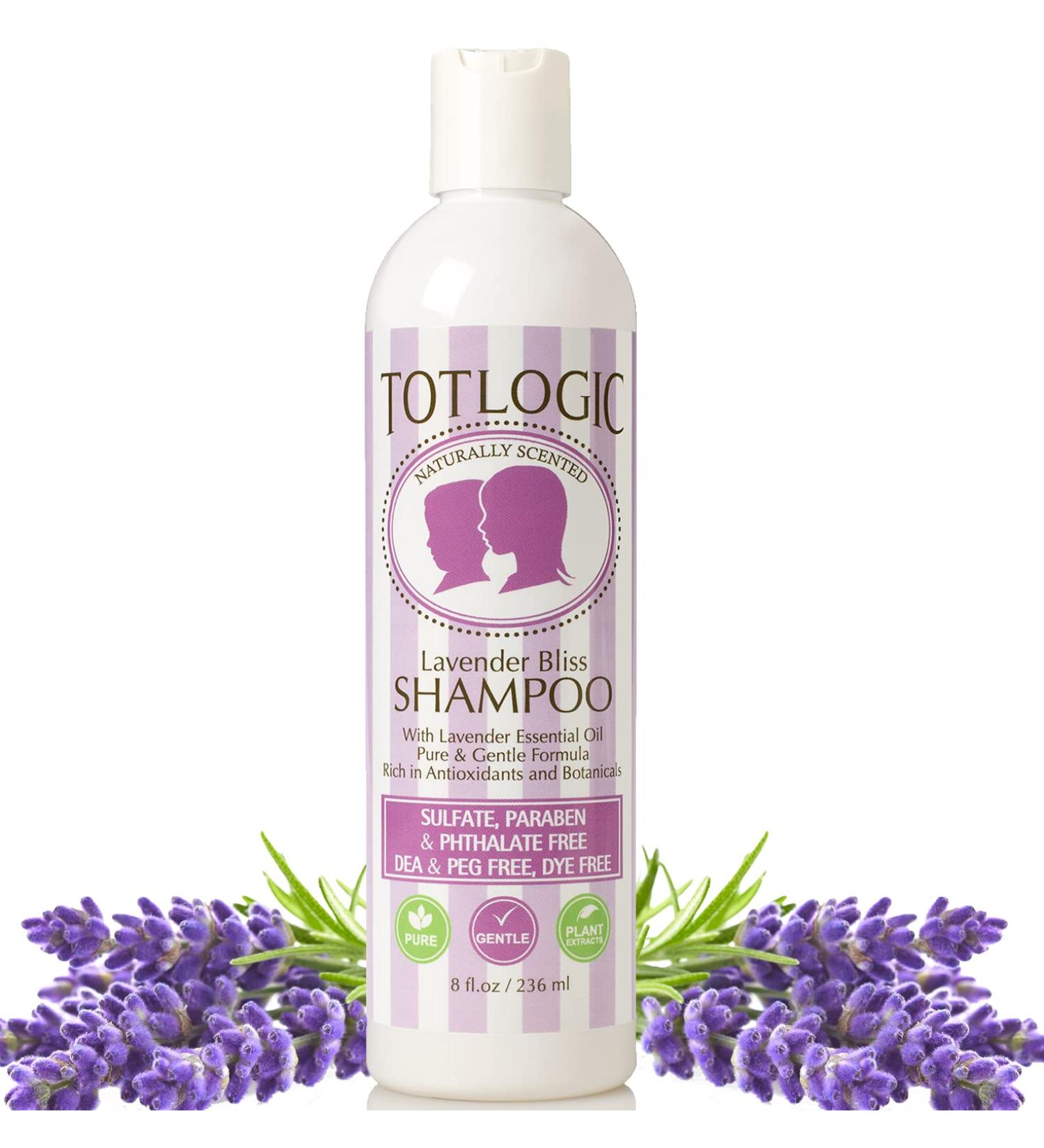 TotLogic Lavender Bliss Baby Shampoo 8 oz - Sulfate-Free, No Phthalates, No Formaldehyde, Infused with Natural Antioxidants and Botanicals - Buy Online on SooperMarket.com