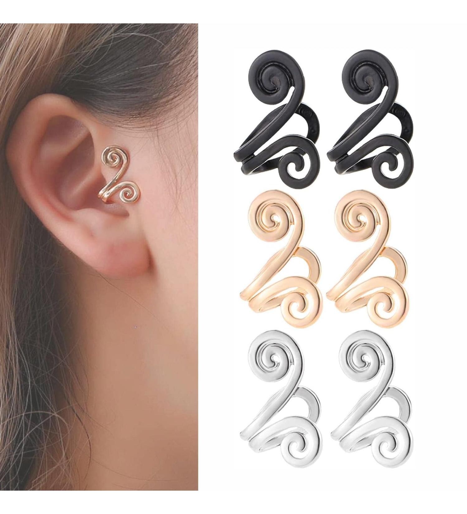 3Pairs Reetuzz Acupuncture Earring Acupressure Slimming Earrings Non Piercing Acupressure Earrings for Weight Loss (3 Pairs) - Buy Online on SooperMarket.com