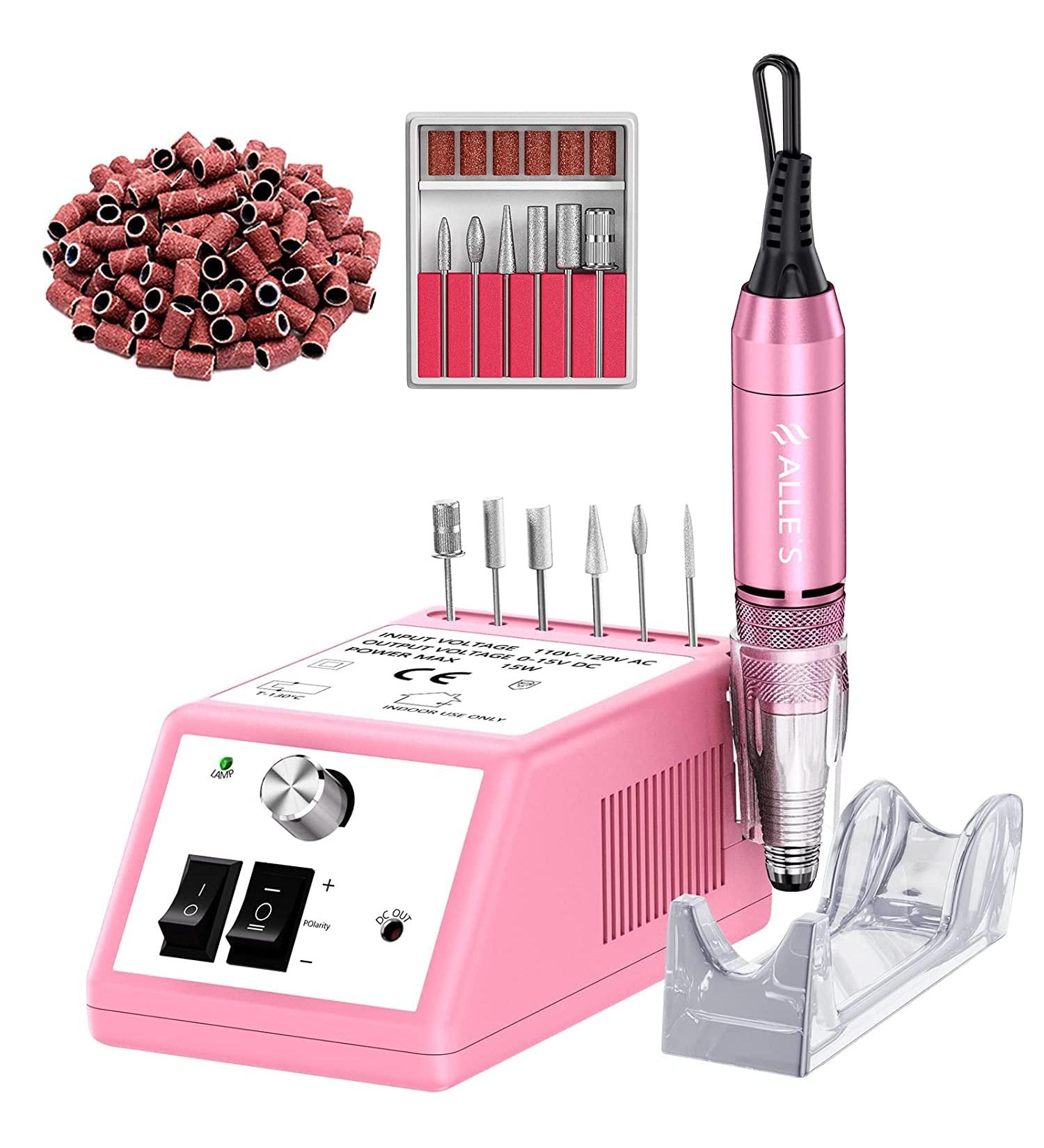 Electric Nail Miller - Professional Nail Milling Cutter Kit 30000 RPM for Acrylic & Gel Nails | Ideal for Home & Salon Use | Perfect Valentine's Day Gift - Buy Online on SooperMarket.com