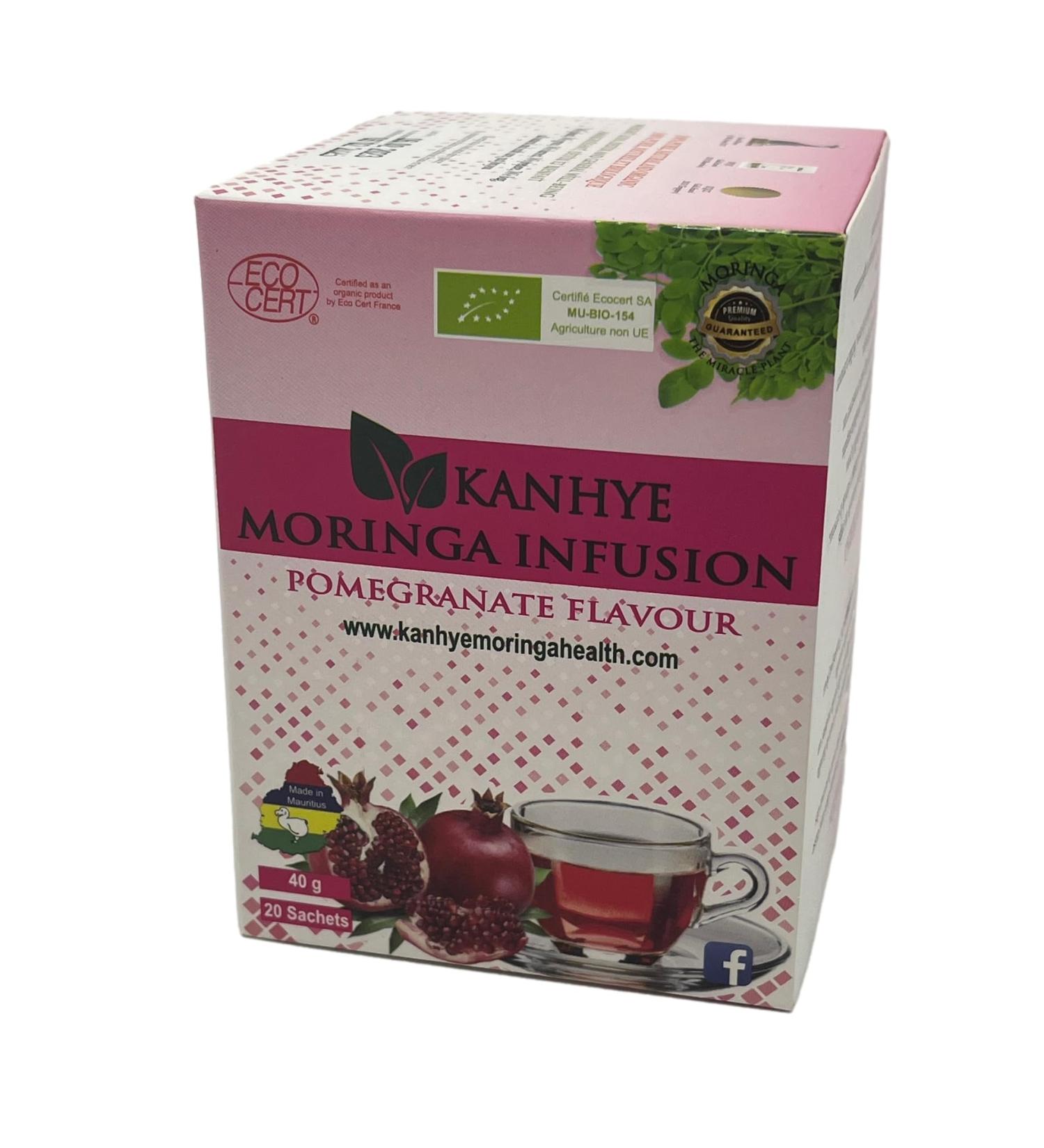 KANHYE Moringa Infusion Pomegranate flavour - Buy Online on SooperMarket.com