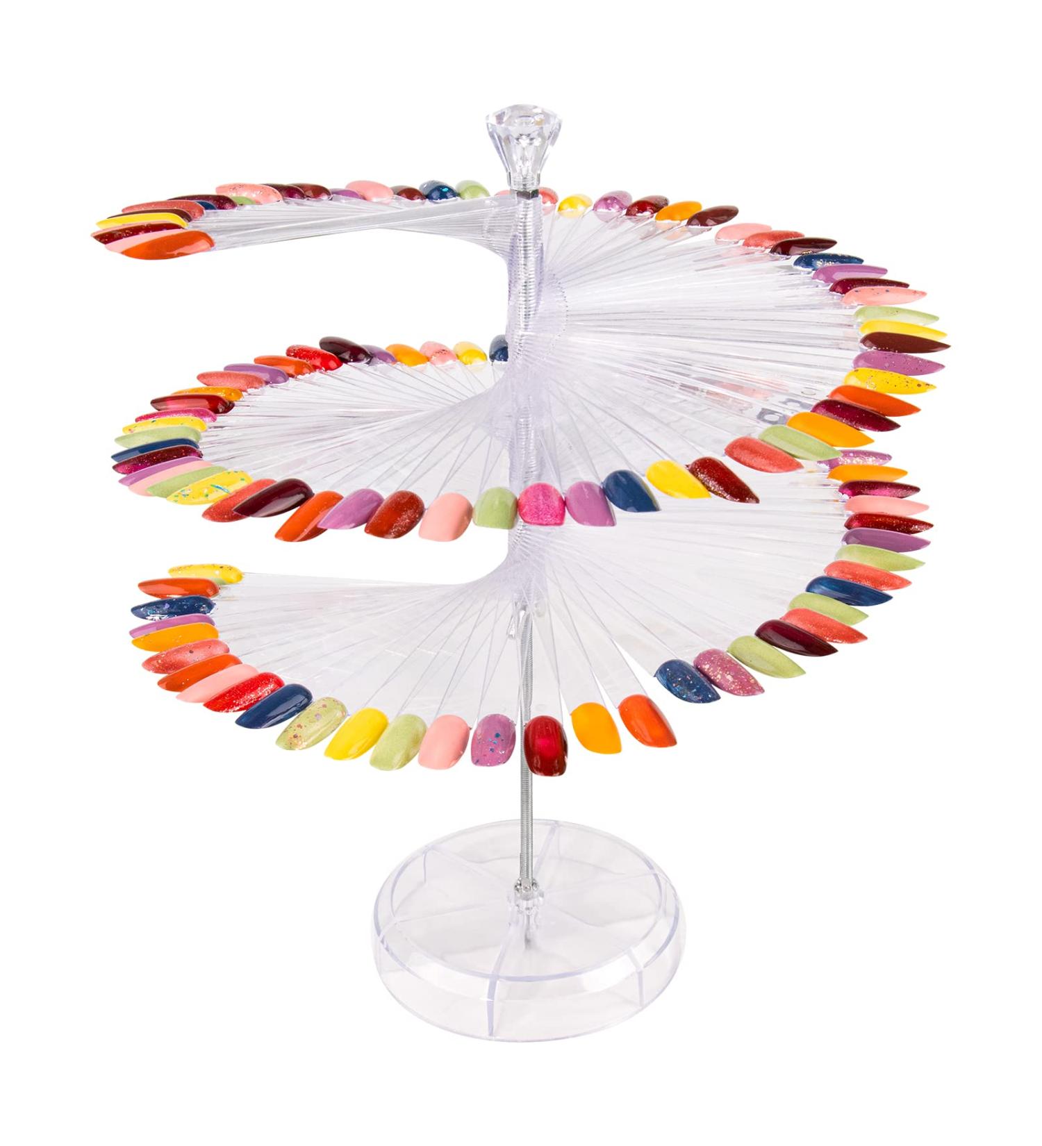 Subay Nail Swatch Sticks 120Pcs - Clear Gel Polish Color Display | Spiral Sample Practice Sticks for Manicure - Buy Online on SooperMarket.com