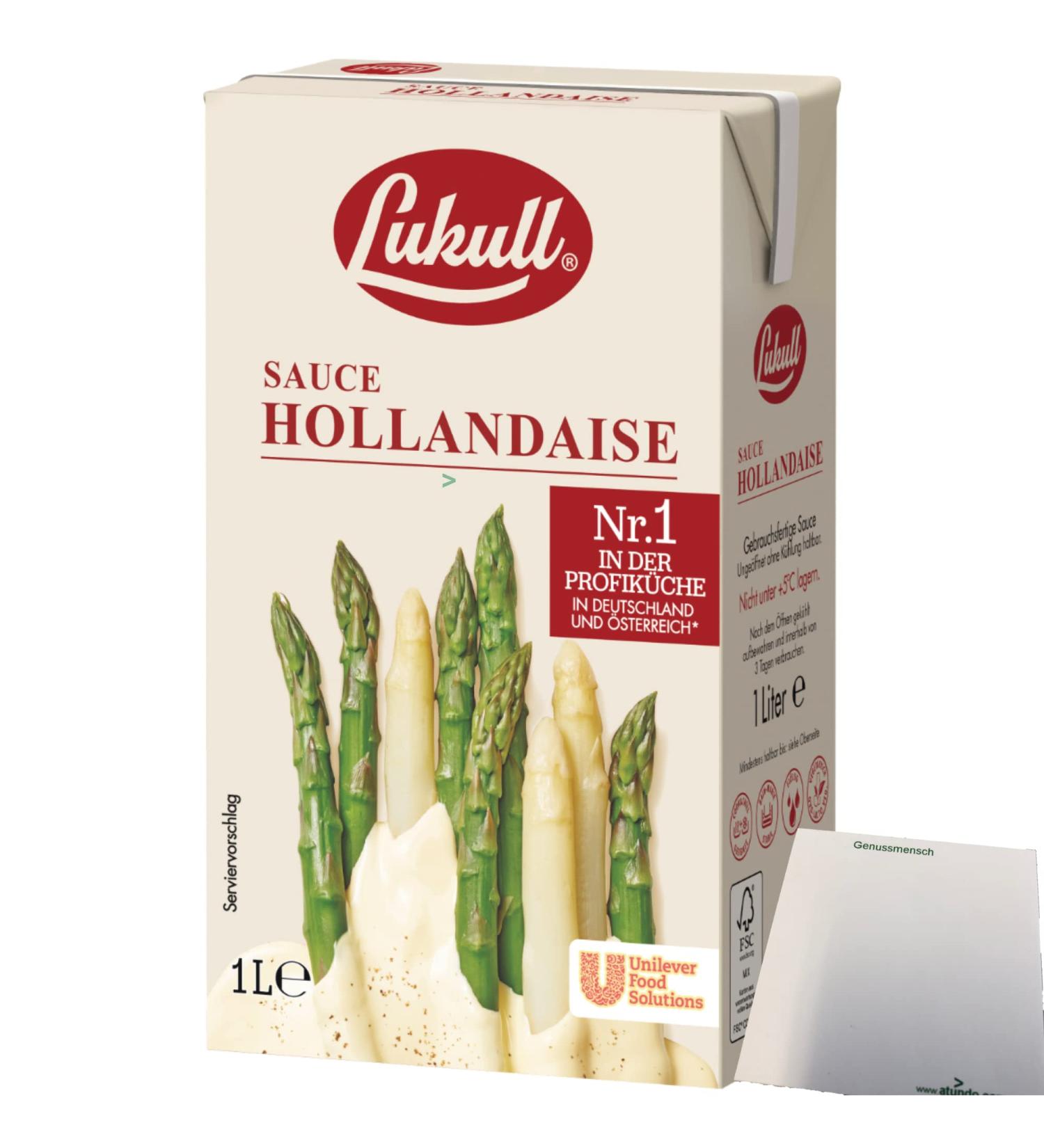 Lukull Hollandaise Sauce (1L) - Creamy Delicate Flavor | International Shipping Available - Buy Online on SooperMarket.com
