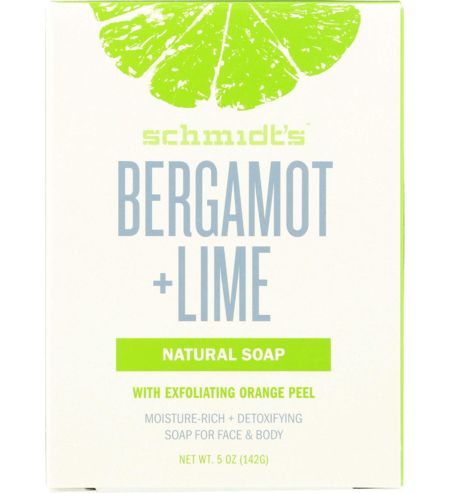 Schmidt's Bergamot + Lime Deodorant - Fresh & Invigorating 3.25oz - Buy Online on SooperMarket.com