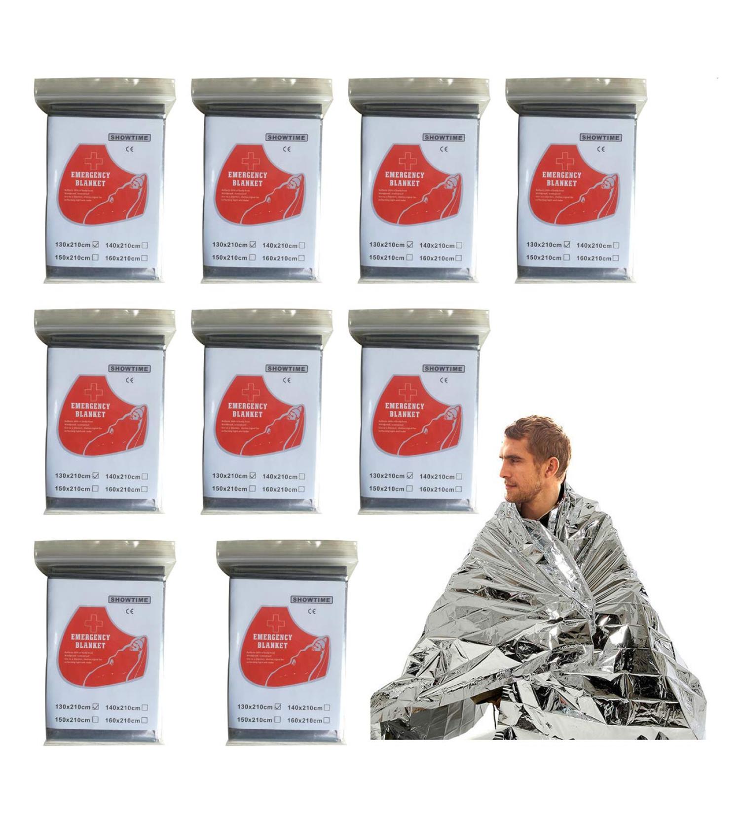 Buy Baij Rescue Ceilings - 9pcs Multifunctional Thermal Blankets for Emergency Survival & Outdoor Safety | First Aid Kit Essential - Buy Online on SooperMarket.com