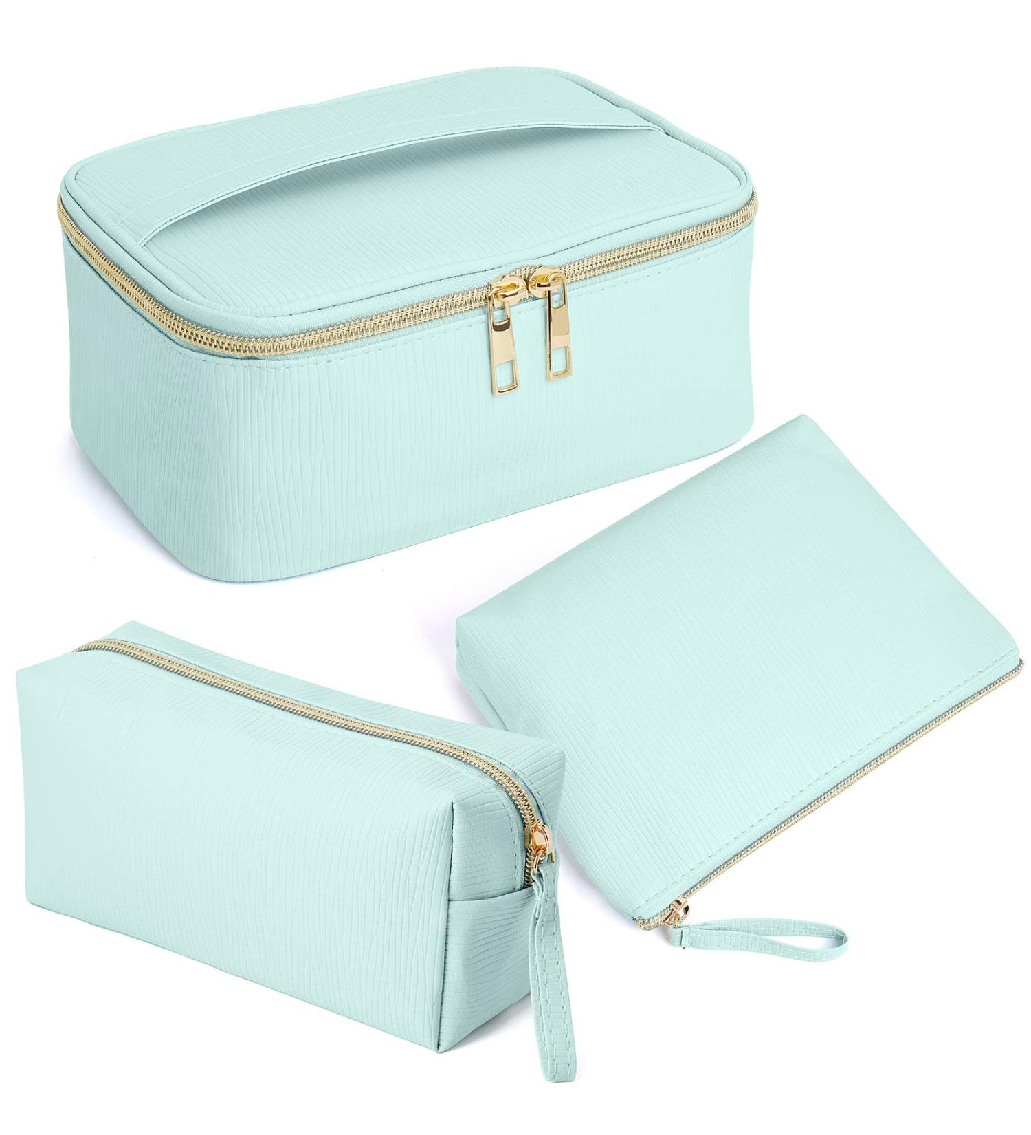 MAGEFY 3 Pcs Portable Waterproof Travel Makeup Bag Set - Green - Buy Online on SooperMarket.com