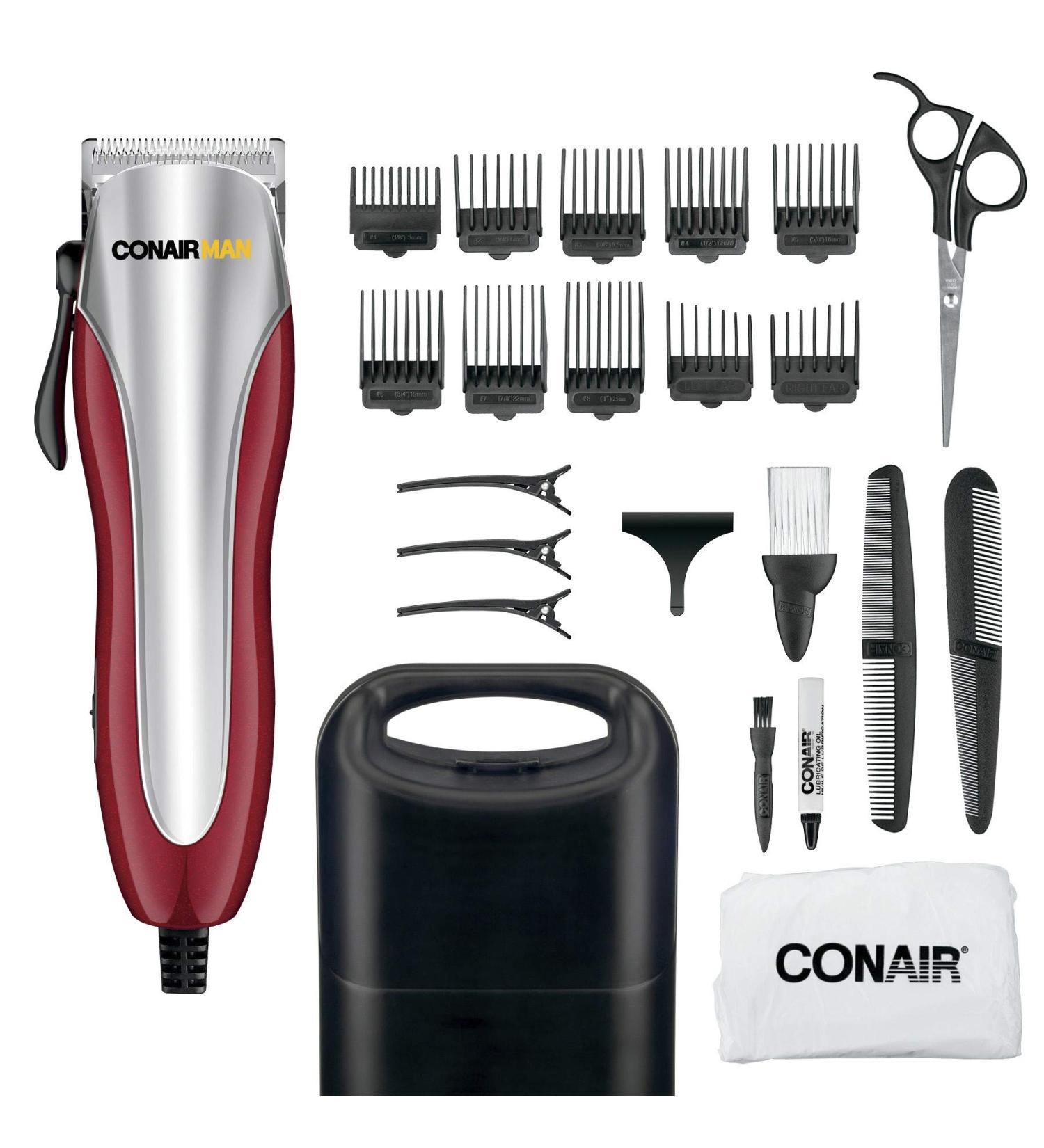 ConairMAN Ultra-Cut Hair Clippers for Men - 23-Piece Set for Precision Grooming | International Shipping Available - Buy Online on SooperMarket.com